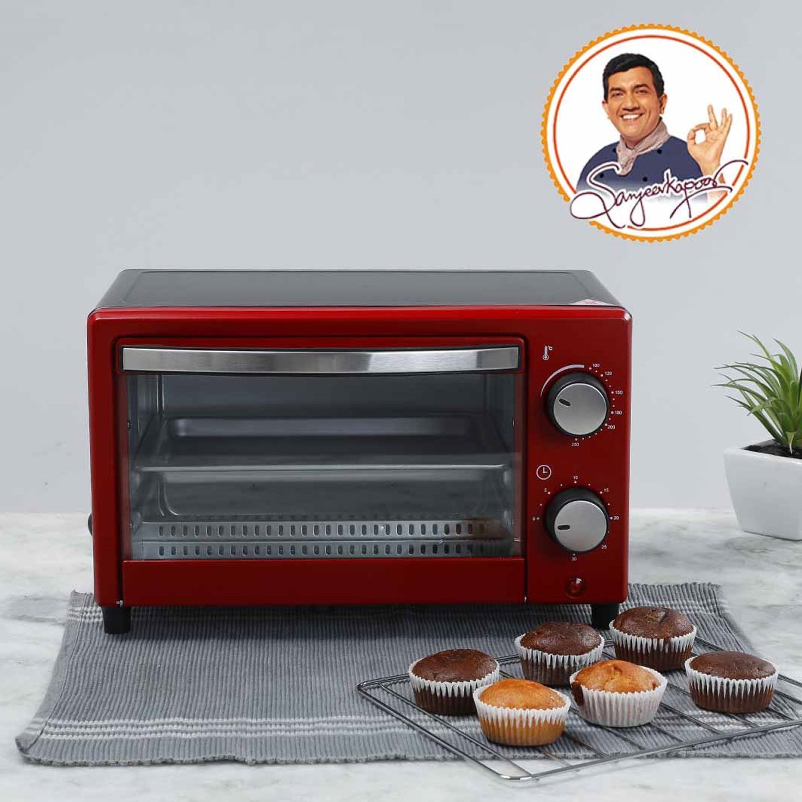 WONDERCHEF Crimson Edge 9L Oven Toaster Grill with Cutting Edge Technology (Red)_9