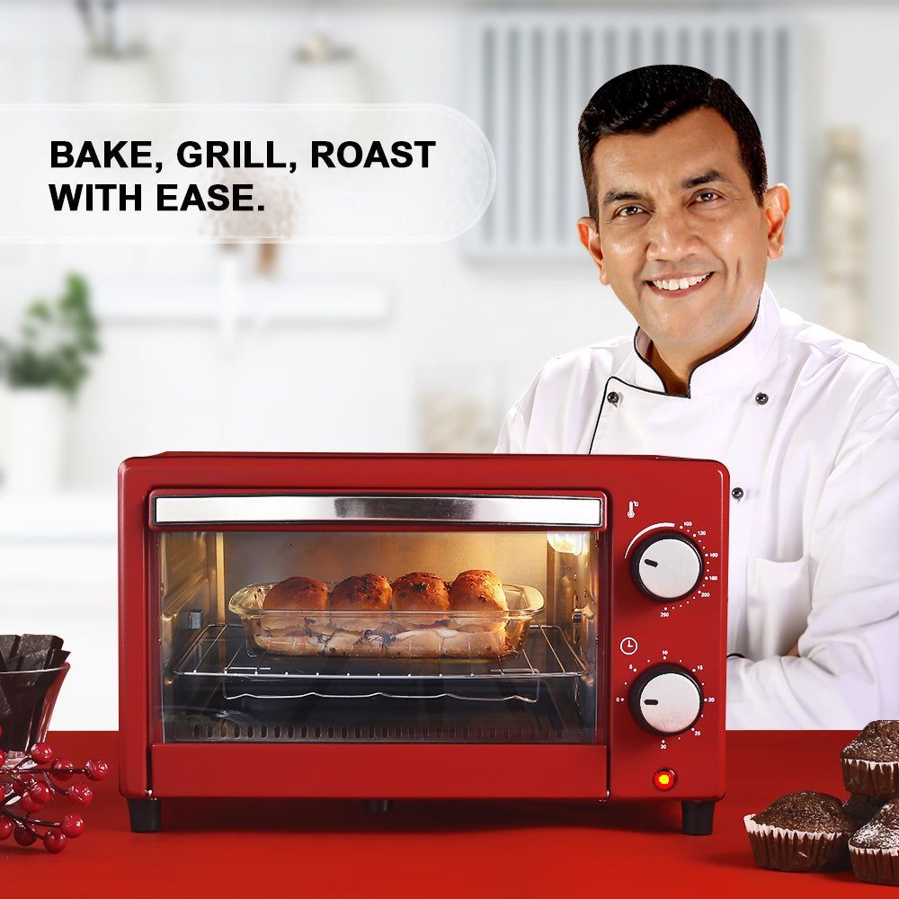 WONDERCHEF Crimson Edge 9L Oven Toaster Grill with Cutting Edge Technology (Red)_11