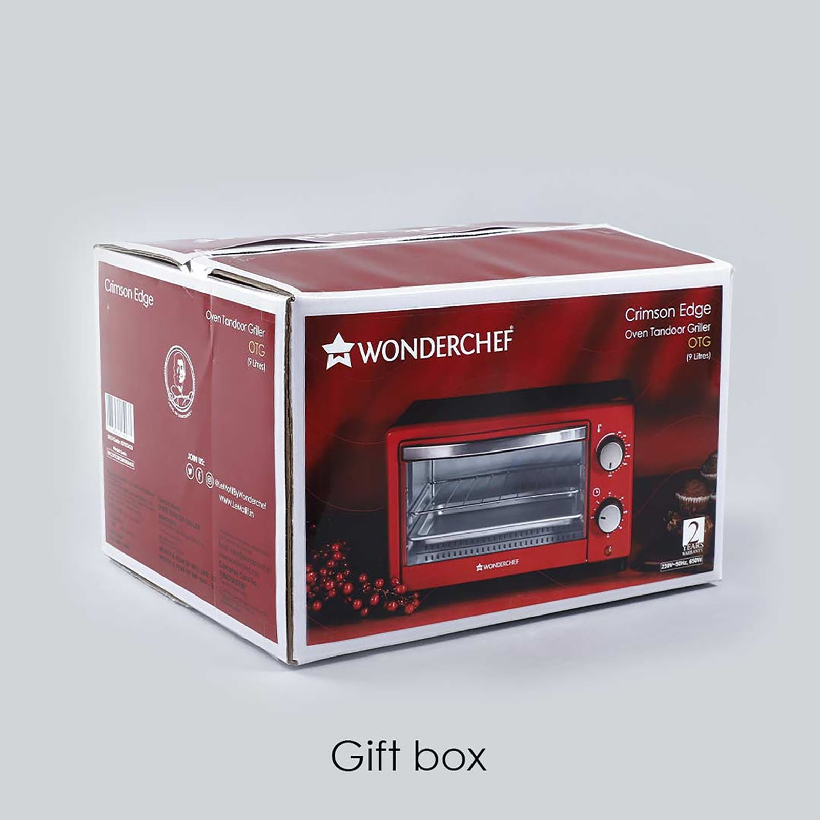 WONDERCHEF Crimson Edge 9L Oven Toaster Grill with Cutting Edge Technology (Red)_12