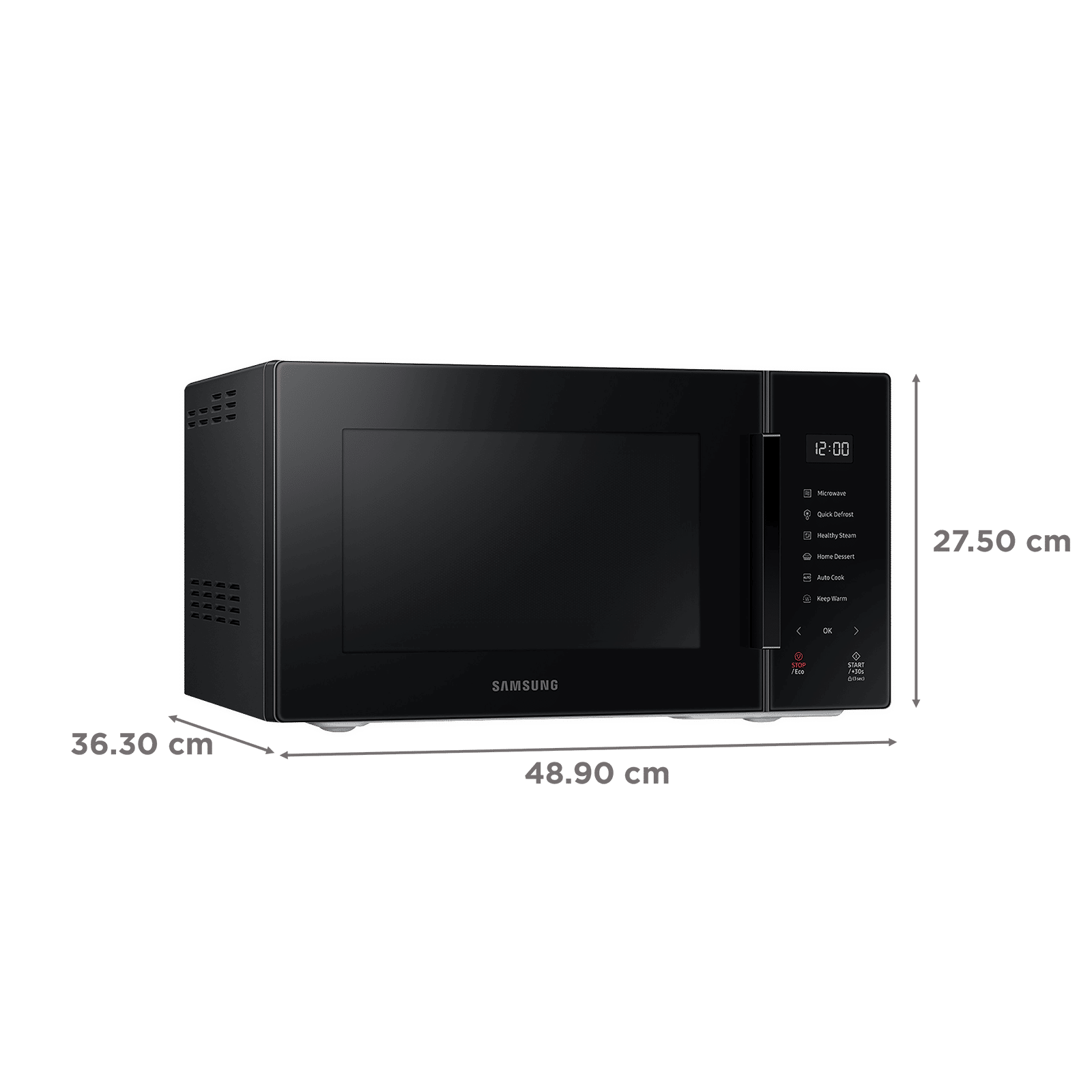 SAMSUNG Baker 23L Solo Microwave Oven with Auto Cook (Pure Black)_2