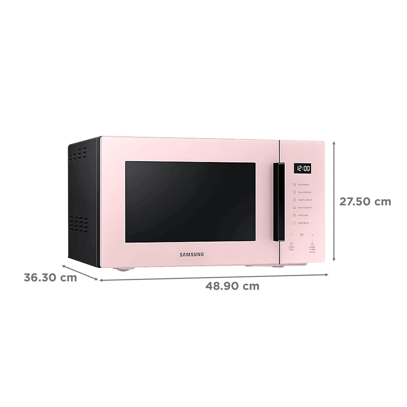 SAMSUNG Baker Series 23L Solo Microwave Oven with Auto Cook (Clean Pink)_2