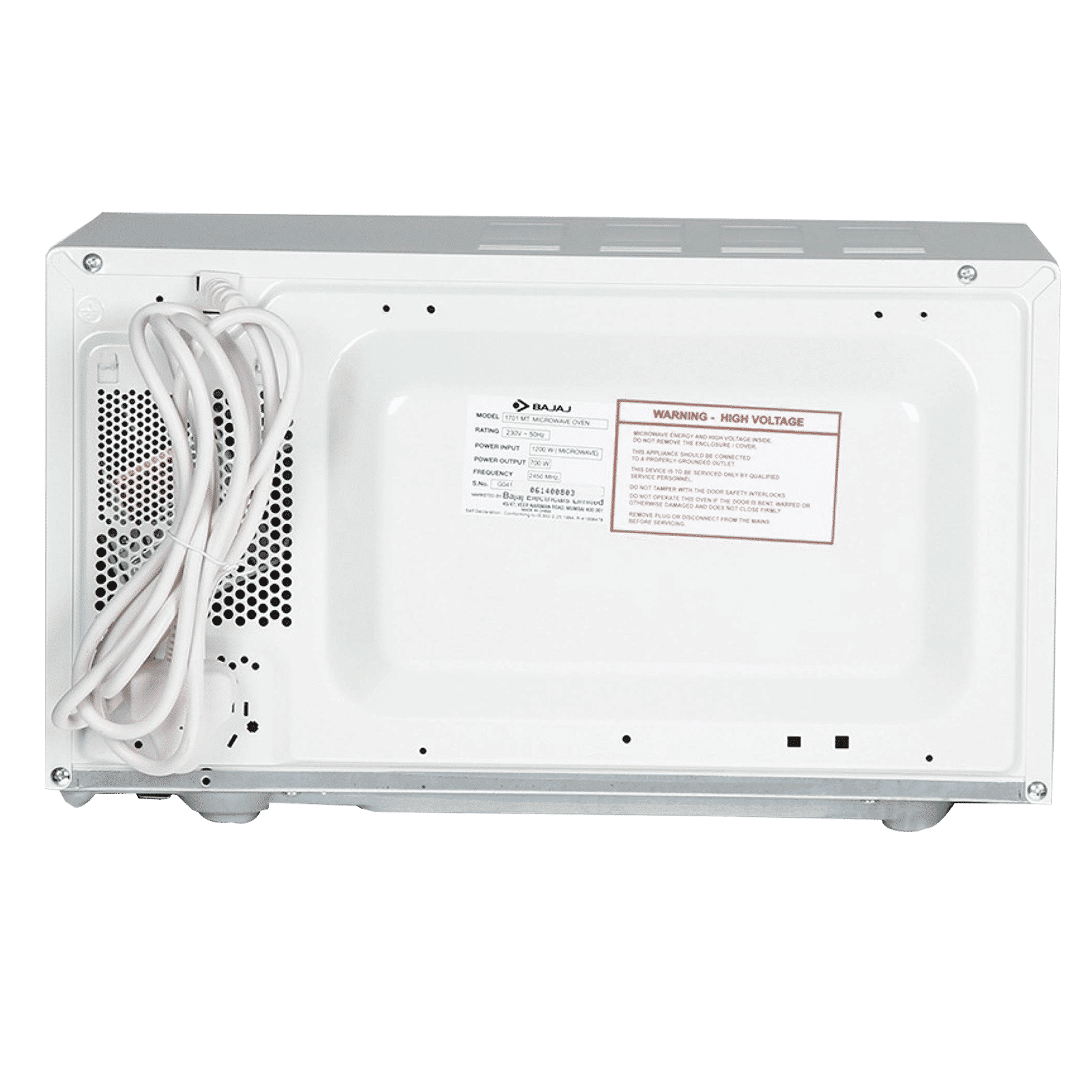 BAJAJ 1701 MT 17L Solo Microwave Oven with Nutri-Pro for Heart-Healthy Cooking (White)_7