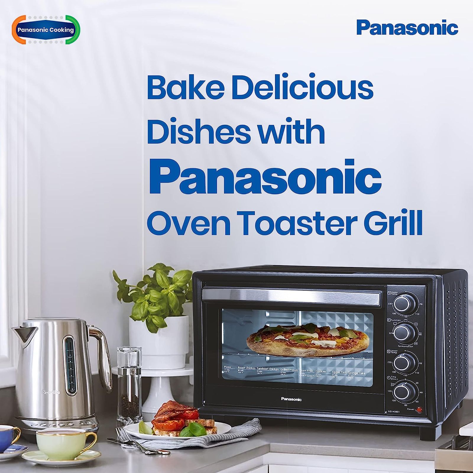 Panasonic 38L Oven Toaster Grill with Motorized Rotisserie (Black)_12