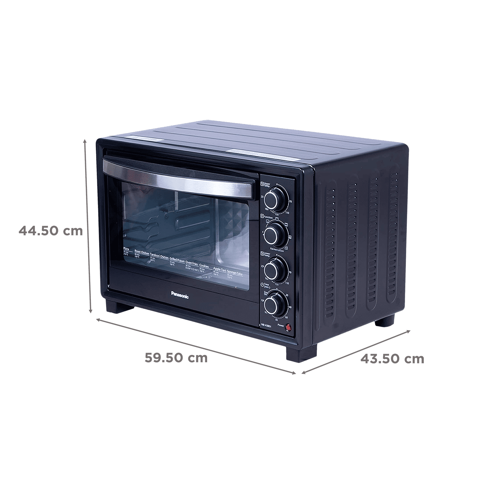 Panasonic 38L Oven Toaster Grill with Motorized Rotisserie (Black)_2