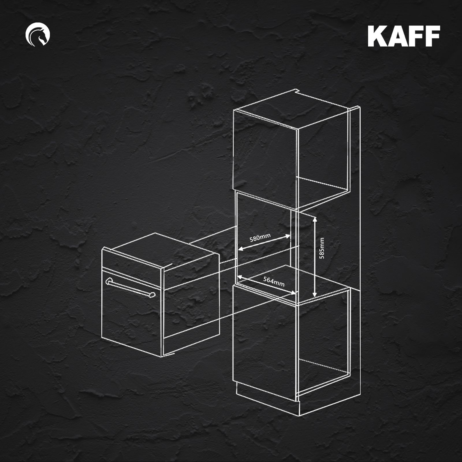 KAFF Series Collection 70L 60cm Built-in Microwave with 3 Layer Glass Door (KOV70BA6, Black)_11