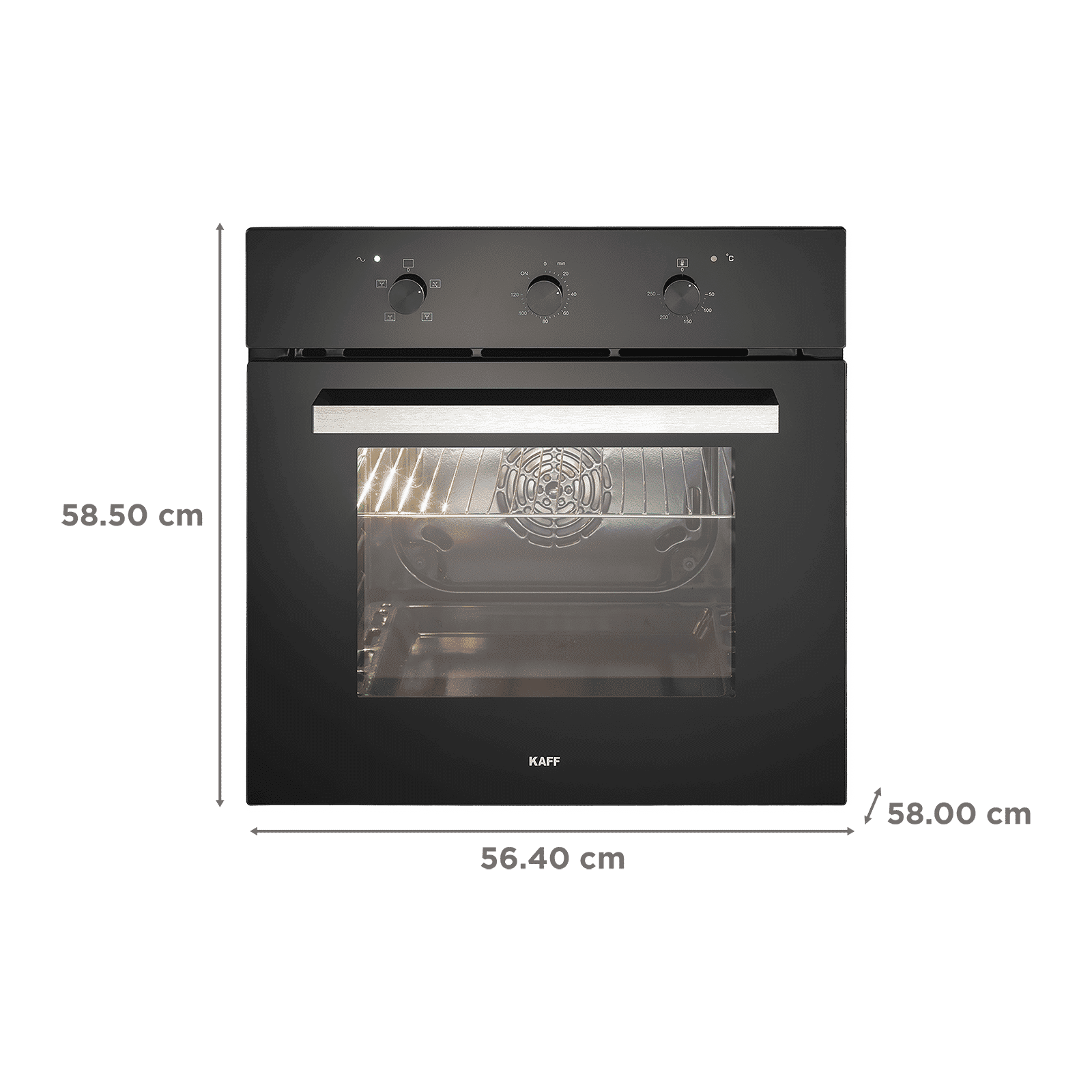 KAFF Series Collection 70L 60cm Built-in Microwave with 3 Layer Glass Door (KOV70BA6, Black)_2