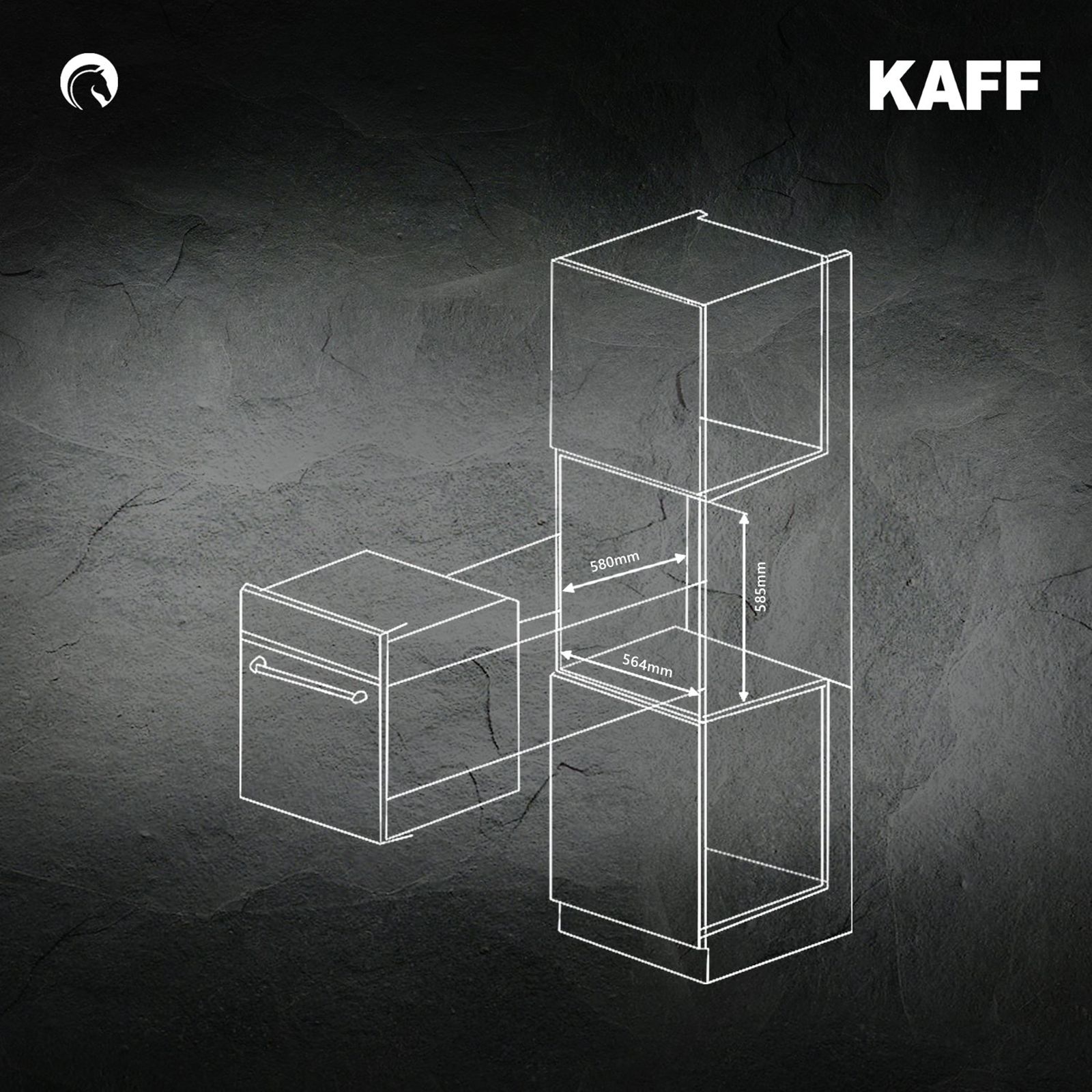 KAFF Series Collection 73L 60cm Built-in Electric Microwave with 3 Layer Glass Door (KOV 73 MRFT, Black)_16