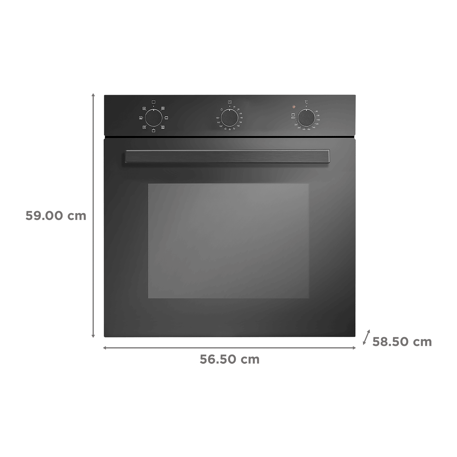 KAFF Series Collection 80L Built-in Electric Microwave Oven with Internal Cooling Fan (Black)_2