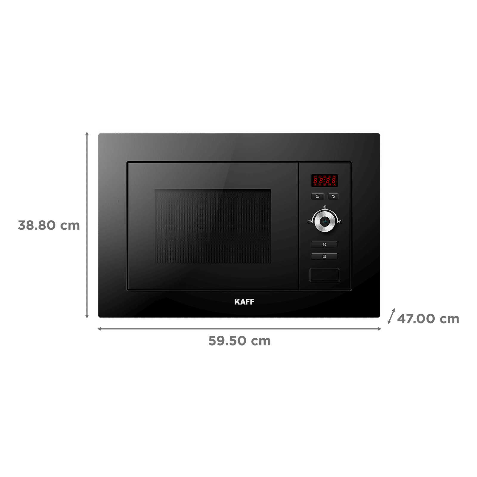 KAFF KMW 5PJ 20L Built-in Microwave with Autocook Menus (KMW5PJ, Black)_2