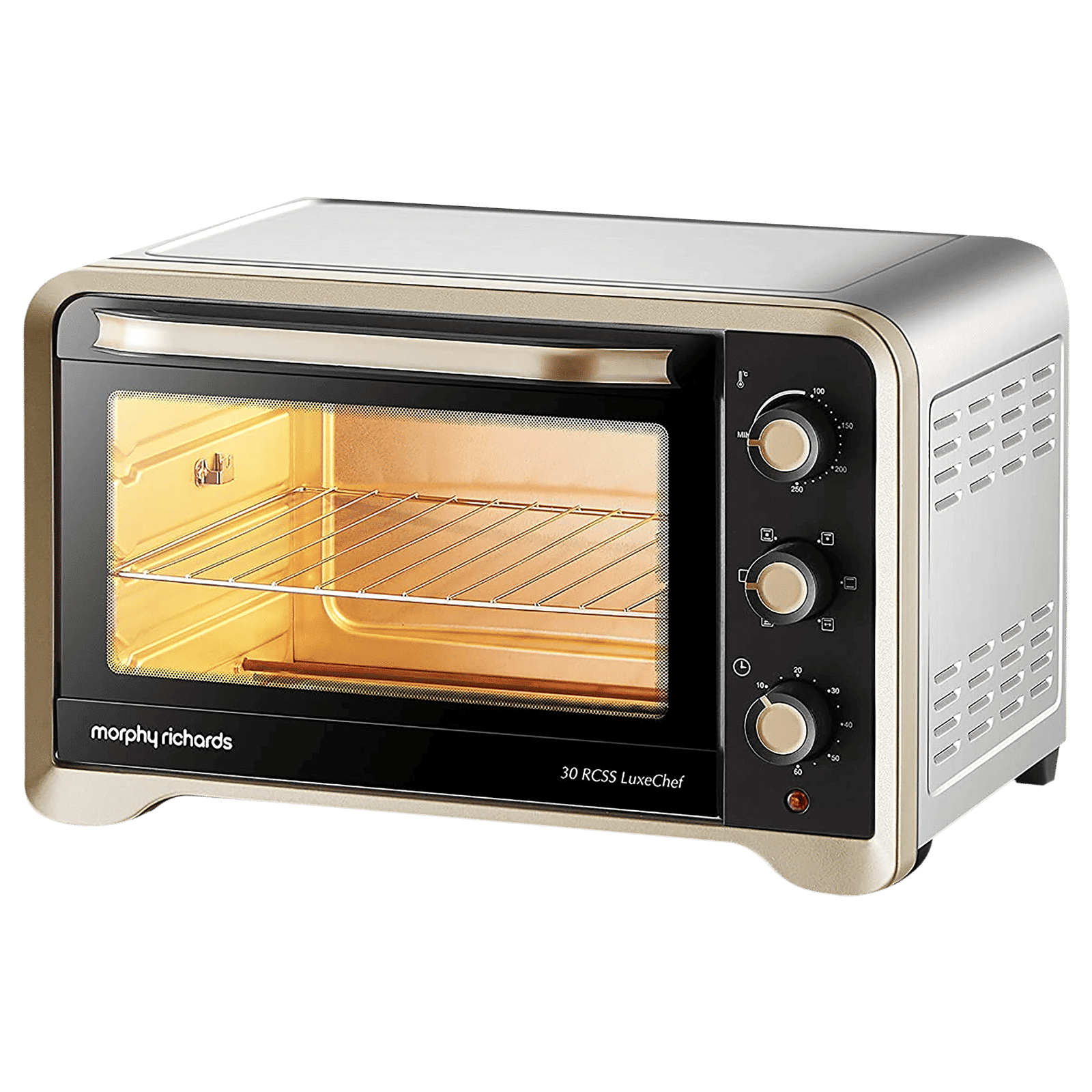 morphy richards 30RCSS LuxeChef 30L Oven Toaster Grill with Rotisserie & Convection Function (30 RCSS LuxeChef, Gold)_5