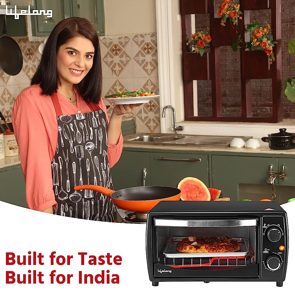 Lifelong LLOT10 10L Oven Toaster Grill with Auto Shut Off Timer (Black)_13