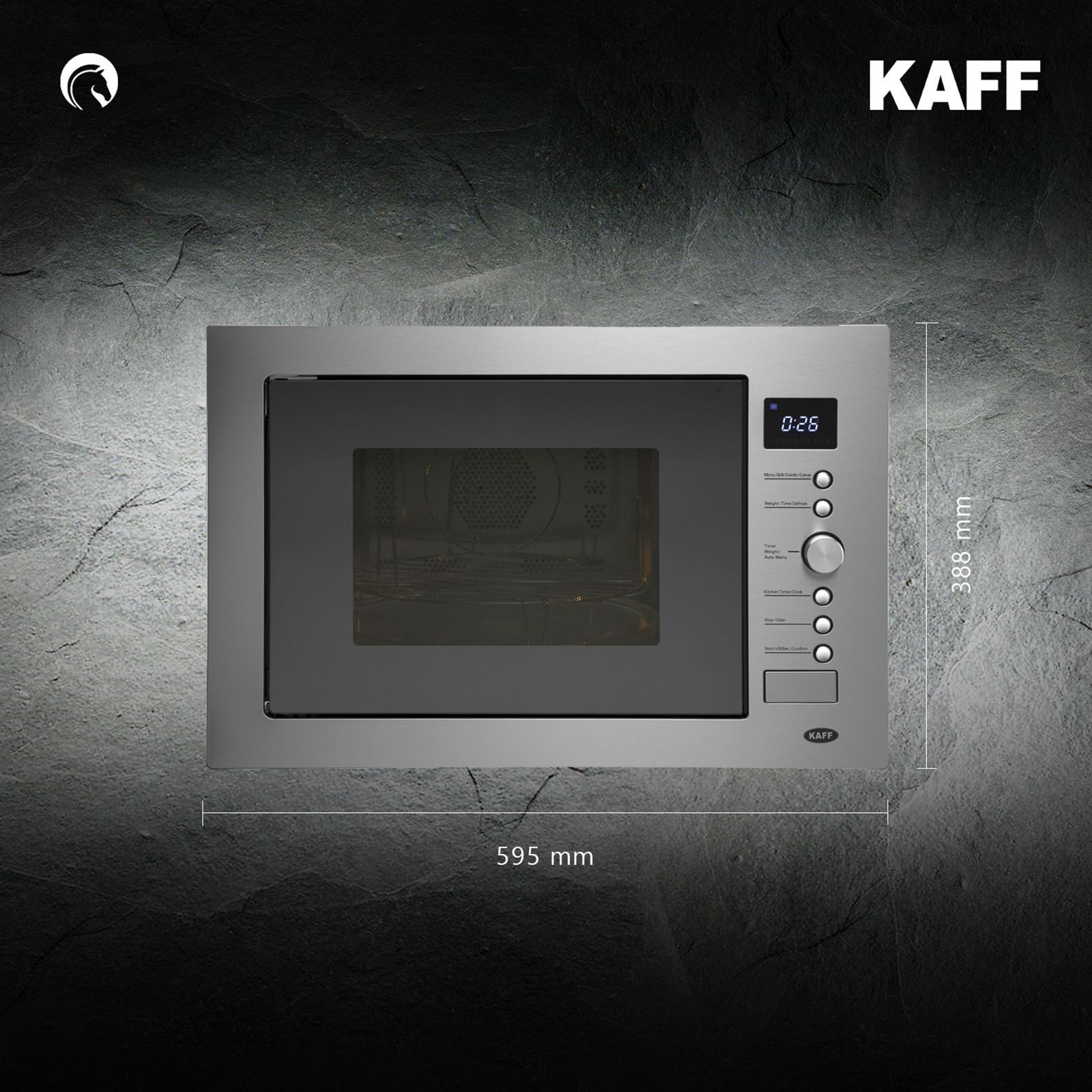 KAFF KB4A32L 60cm Built-in Microwave with Autocook Menus (KB7A, Black) KAFF KB4A32L 60cm Built-in Microwave with Autocook Menus (KB7A, Black)_4