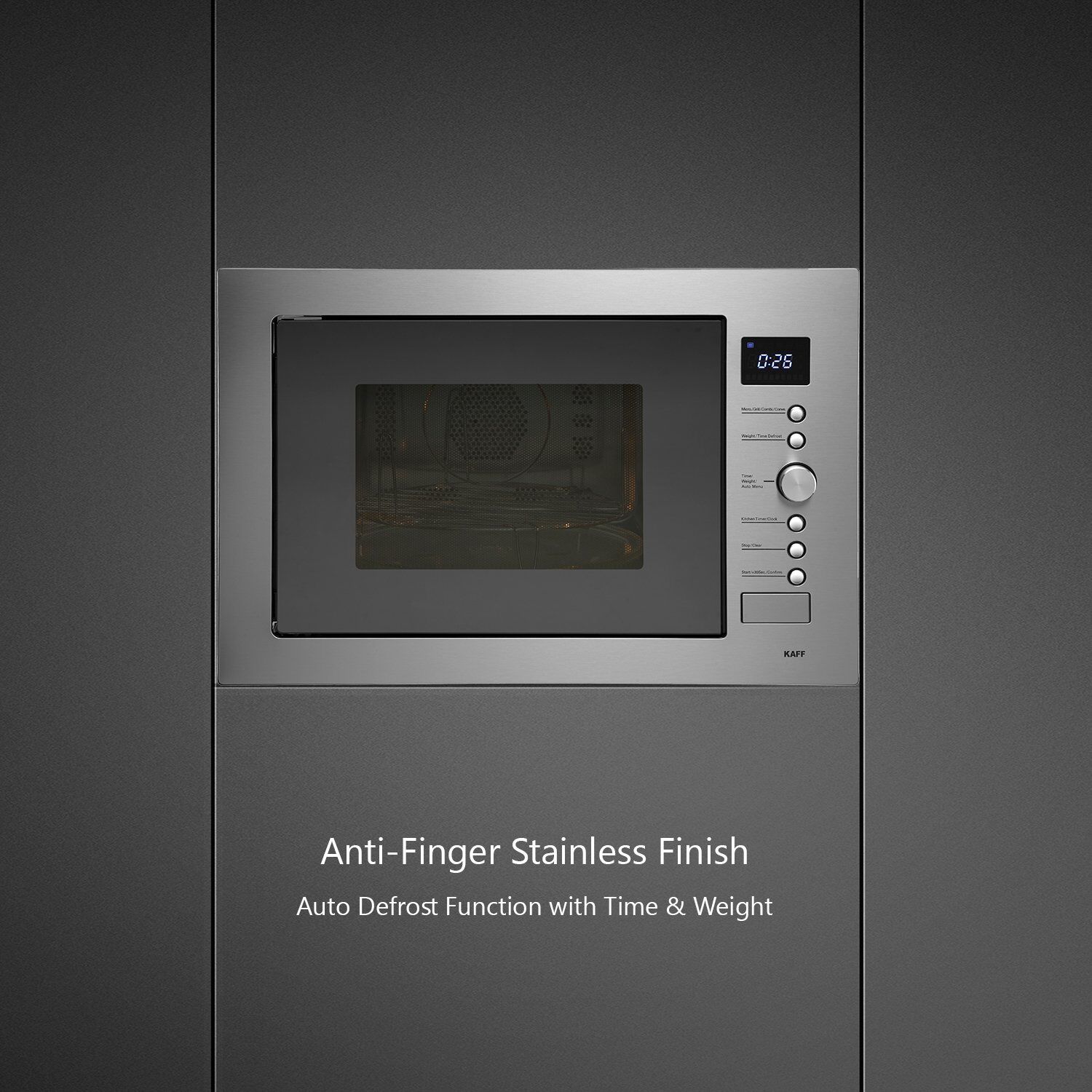 KAFF KB4A32L 60cm Built-in Microwave with Autocook Menus (KB7A, Black) KAFF KB4A32L 60cm Built-in Microwave with Autocook Menus (KB7A, Black)_5