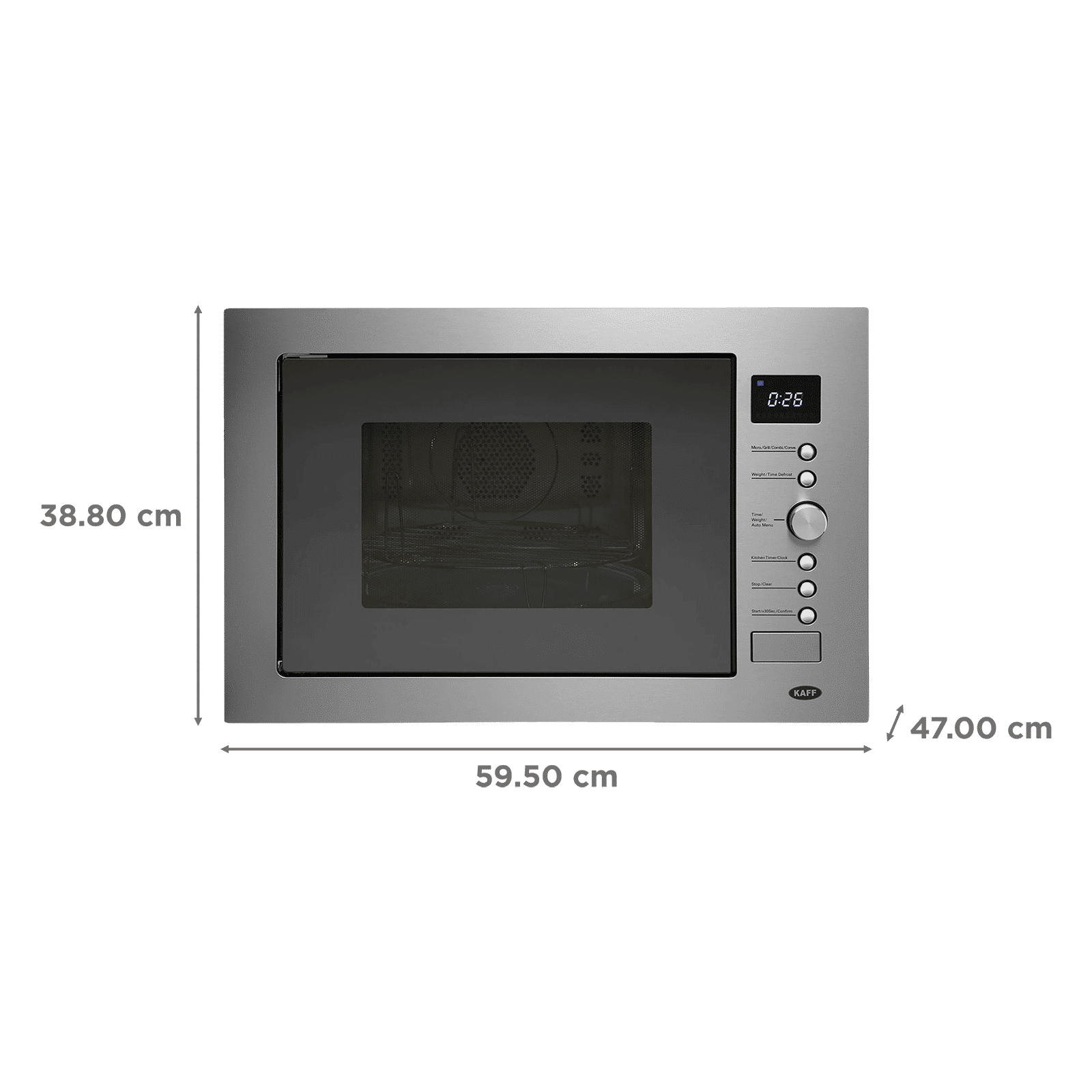 KAFF KB4A32L 60cm Built-in Microwave with Autocook Menus (KB7A, Black) KAFF KB4A32L 60cm Built-in Microwave with Autocook Menus (KB7A, Black)_2
