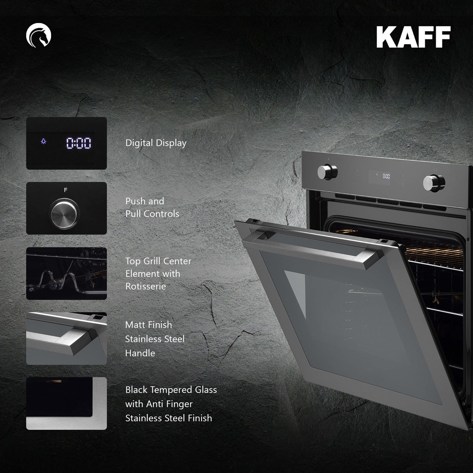 KAFF 82L 60cm Built-in Electric Microwave with Multi-Function (KOVMLJ-E6, Black) KAFF 82L 60cm Built-in Electric Microwave with Multi-Function (KOVMLJ-E6, Black)_15