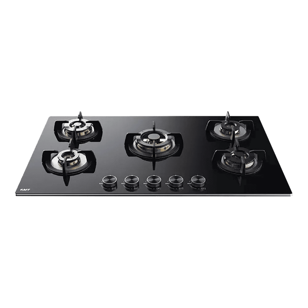 KAFF Bellini Tempered Glass Top 5 Burner Automatic Electric Hob (Flame Failure Device, Black)_11