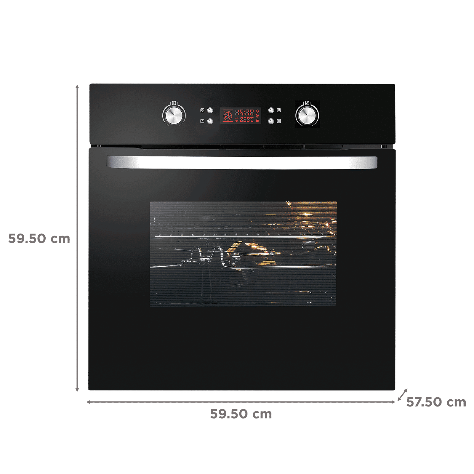 elica 70L 60cm Built-in Convection Microwave with LED Display (EPBI 1064 DMF, Black)_2