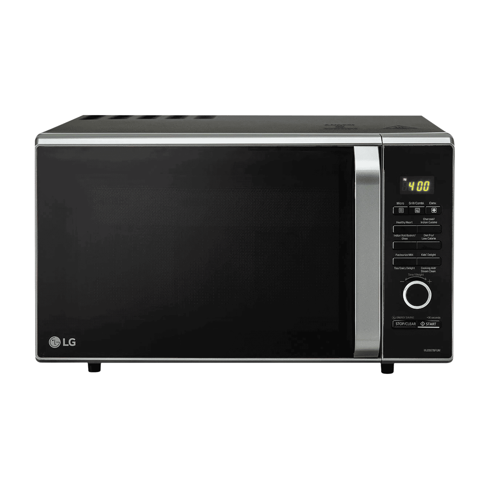 LG 28L Charcoal Microwave Oven with Diet Fry (MJ2887BFUM.DBKQILN, Black)_9