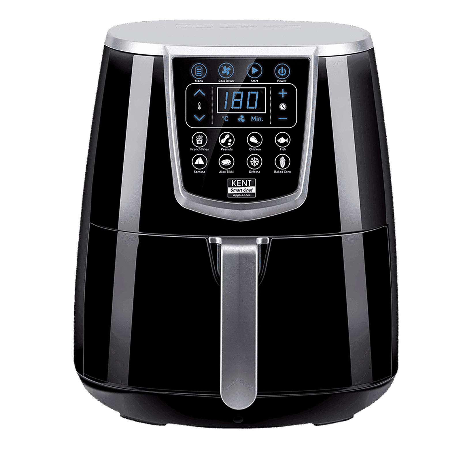 KENT 1.4L 1350 Watt Digital Air Fryer with Rapid Air Technology (Black)_1