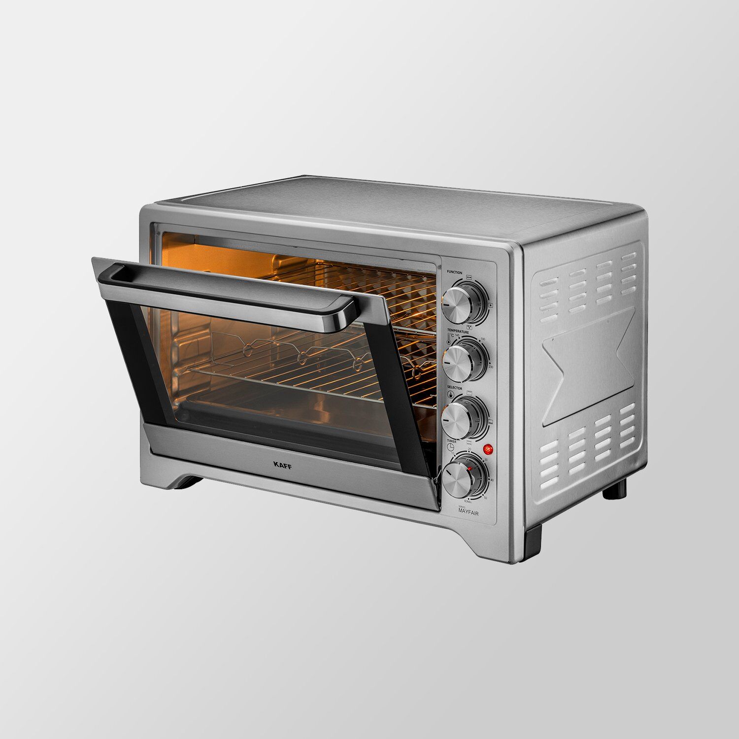 KAFF Series MAYFAIR 45L Oven Toaster Grill with Rotisserie & Convection Function (Silver)_7