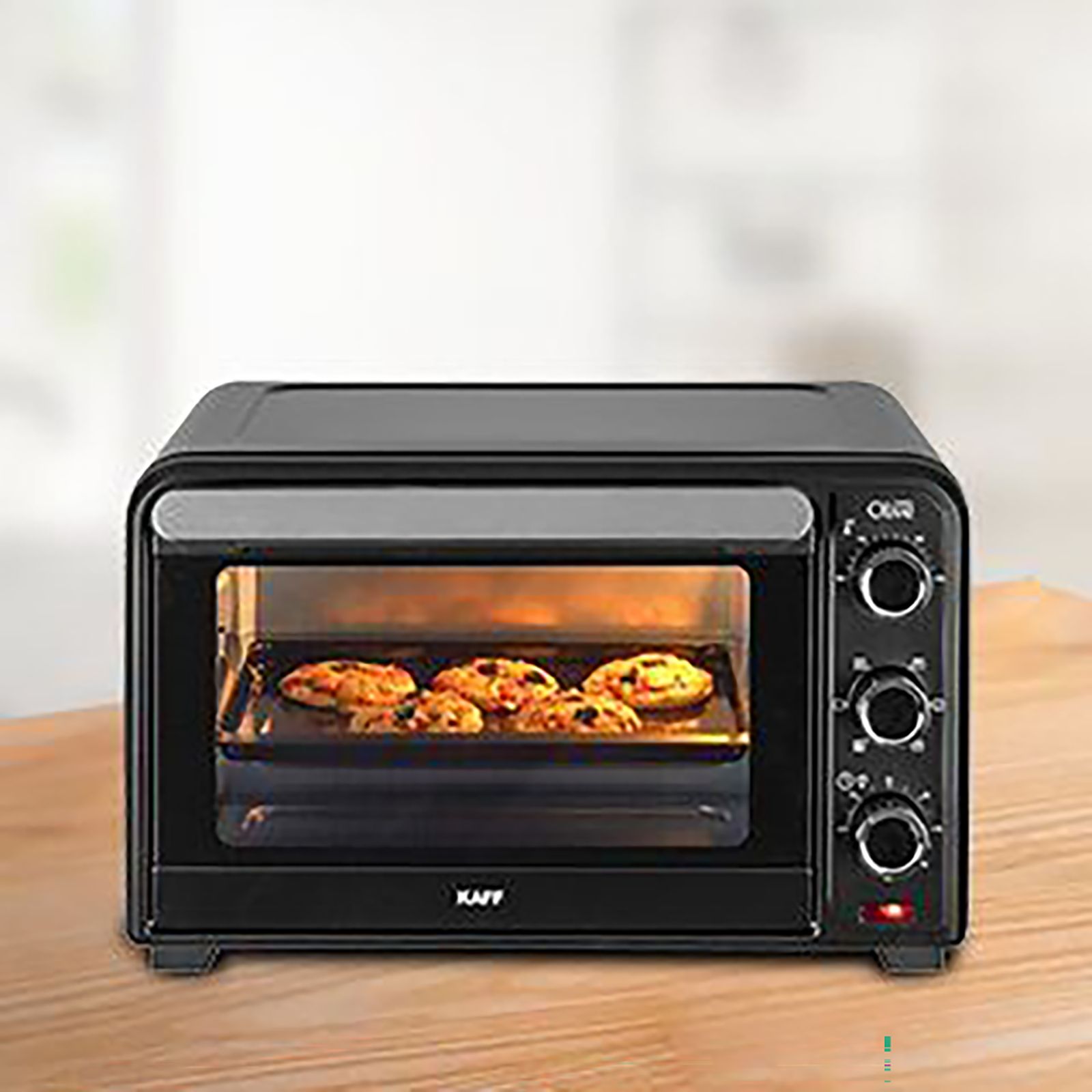 KAFF Series Olive 30L Oven Toaster Grill with Motorized Rotisserie (Black)_8