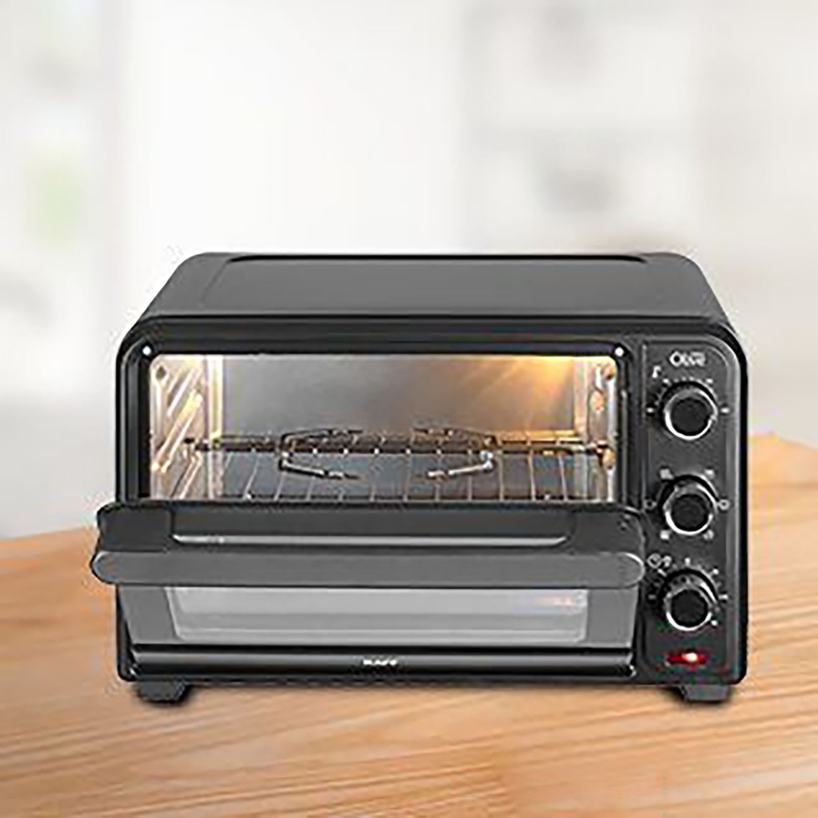 KAFF Series Olive 30L Oven Toaster Grill with Motorized Rotisserie (Black)_7