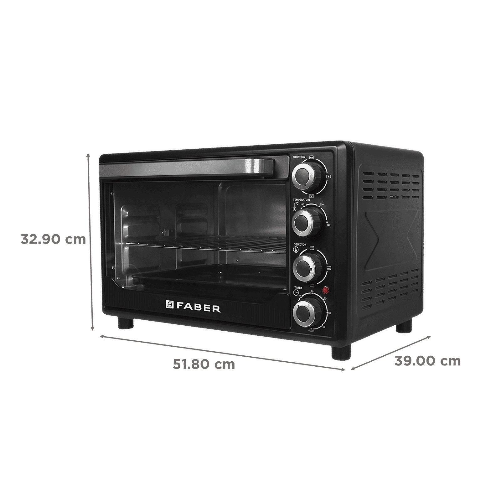 FABER FOTG BK 34L Oven Toaster Grill with Motorized Rotisserie (Black)_2