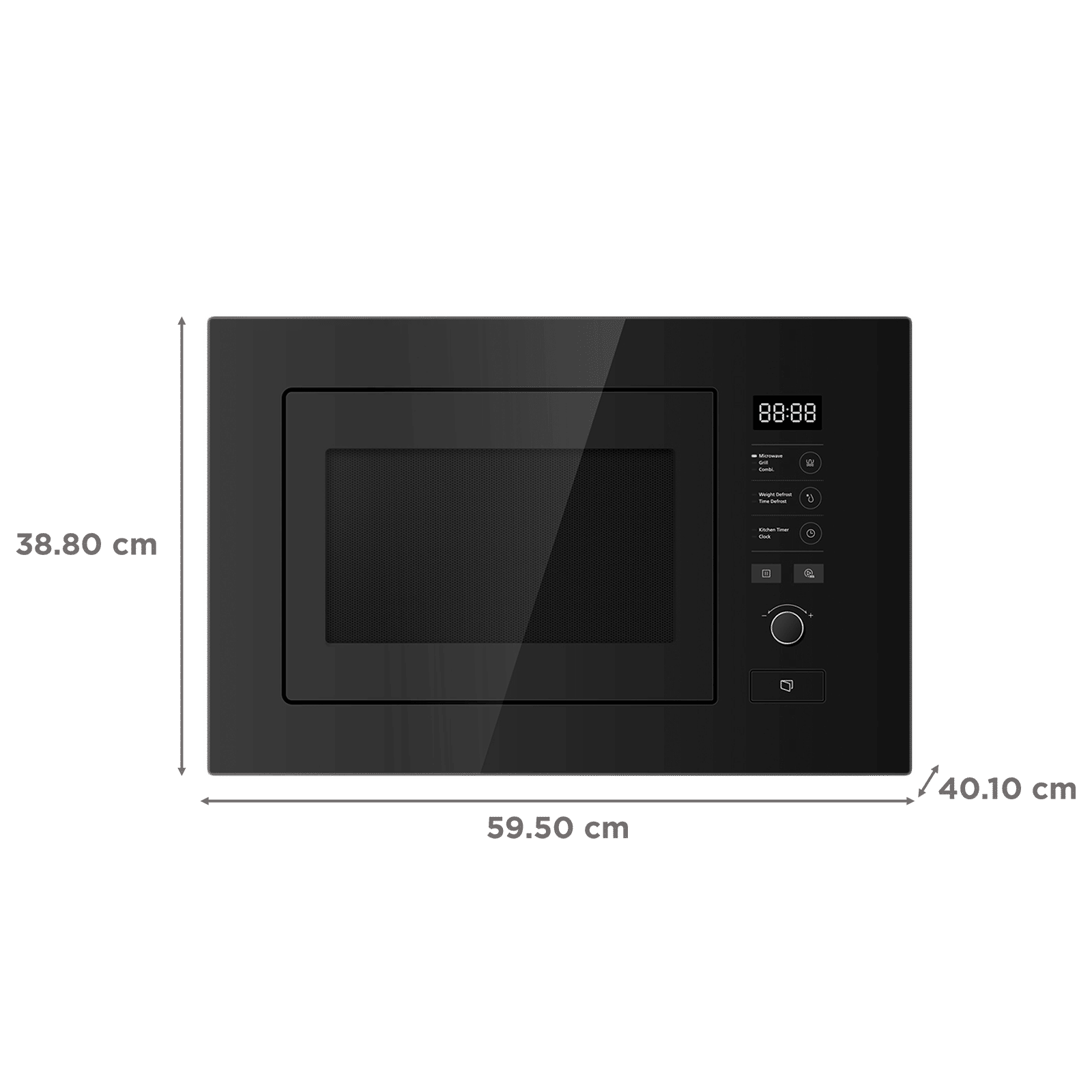 elica Touch 22L 60cm Built-in Microwave with 8 Autocook Menus (EPBI MWO GL 220, Black) elica Touch 22L 60cm Built-in Microwave with 8 Autocook Menus (EPBI MWO GL 220, Black)_2