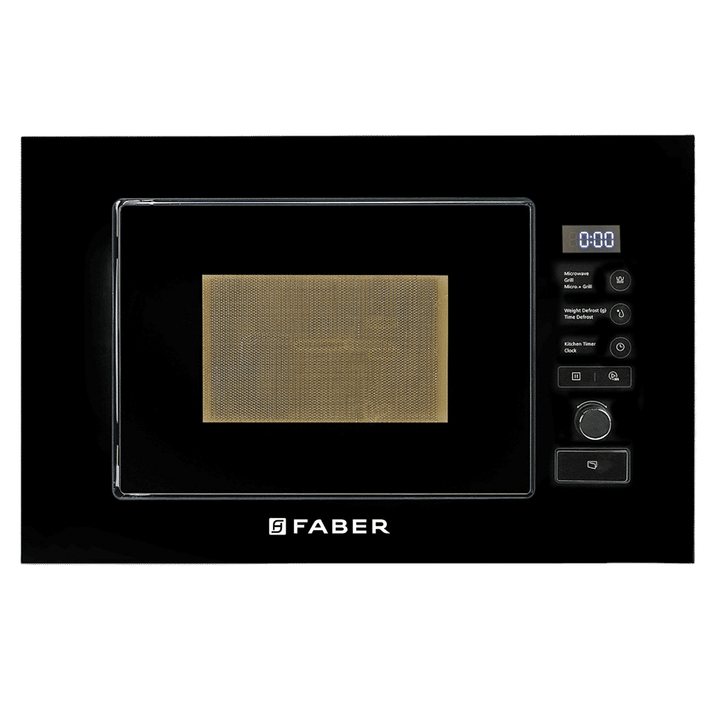 FABER FBIMWO SG BK 20L 60cm Built-in Microwave with 10 Autocook Menus (131.0520.808, Black)_1