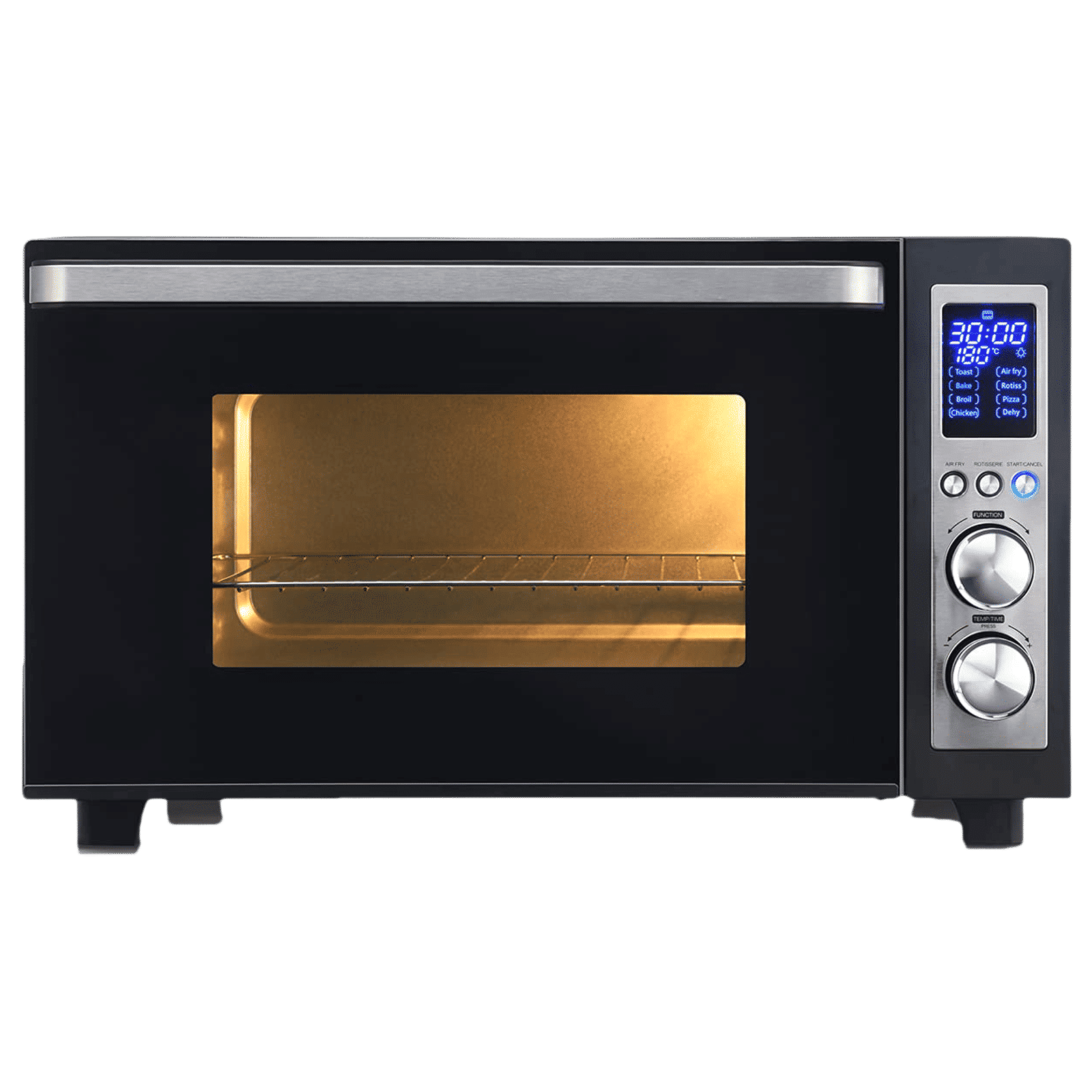 USHA Calypso 30L Oven Toaster Grill with Motorized Rotisserie (OTGW30DRC, Black)_1