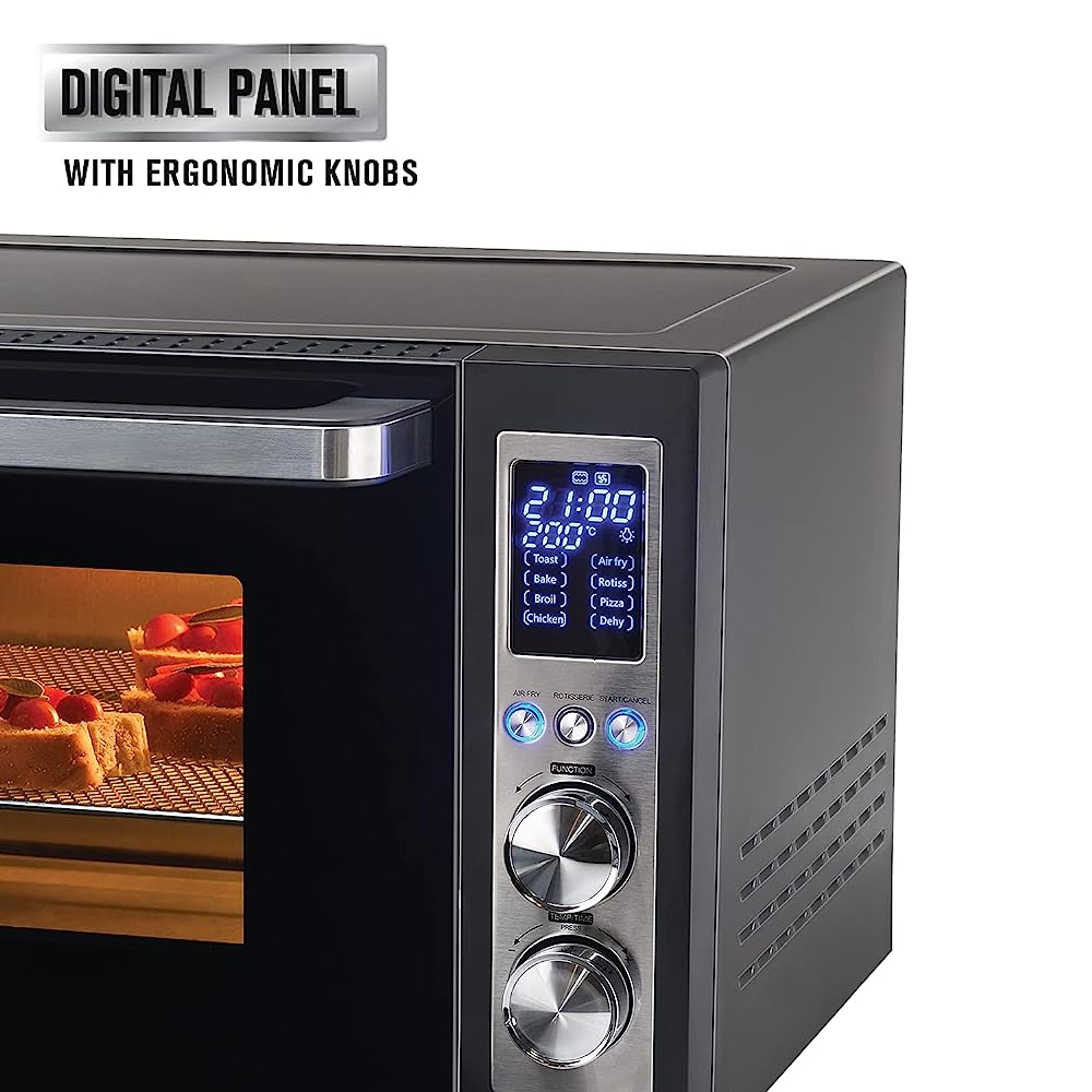 USHA Calypso 30L Oven Toaster Grill with Motorized Rotisserie (OTGW30DRC, Black)_8