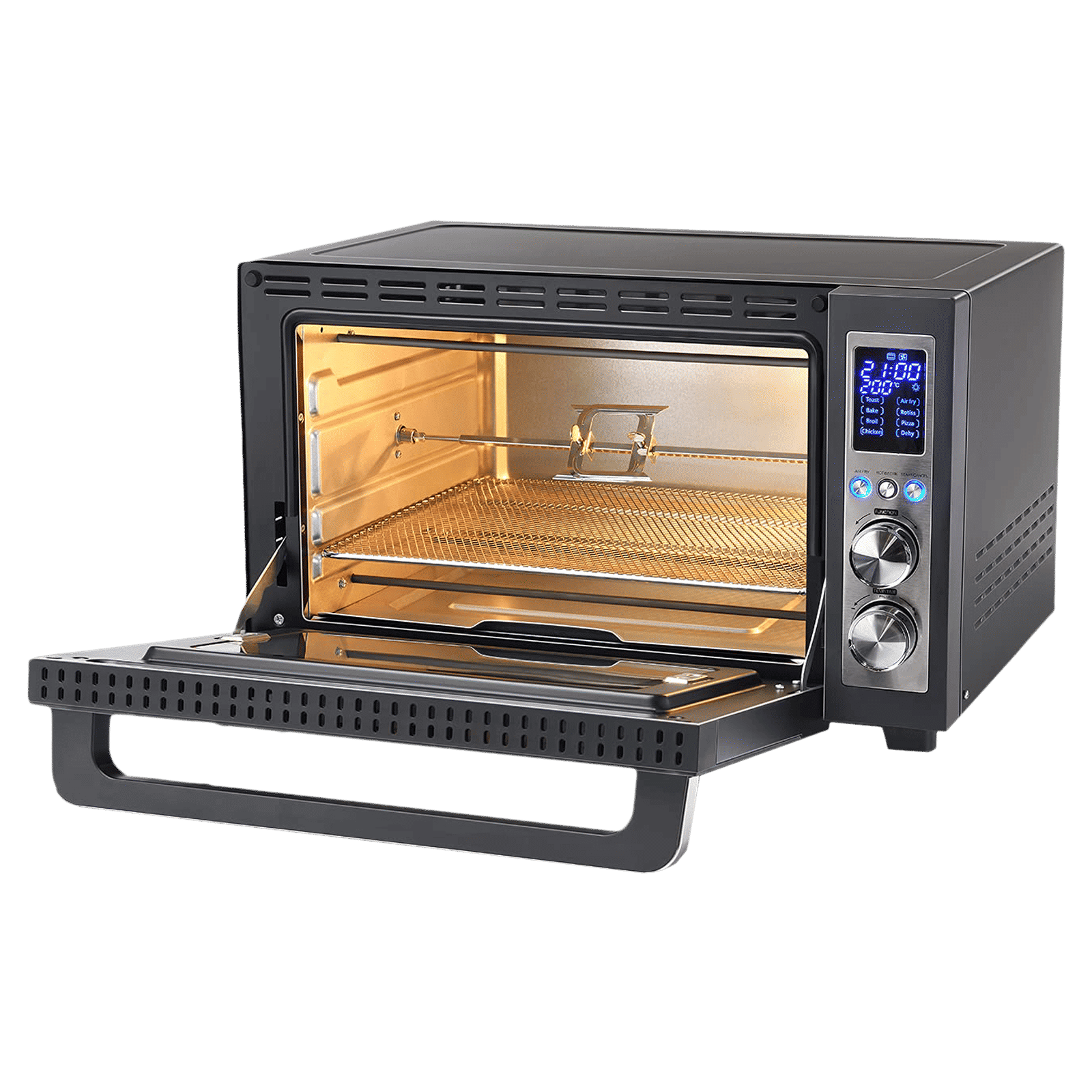 USHA Calypso 30L Oven Toaster Grill with Motorized Rotisserie (OTGW30DRC, Black)_4