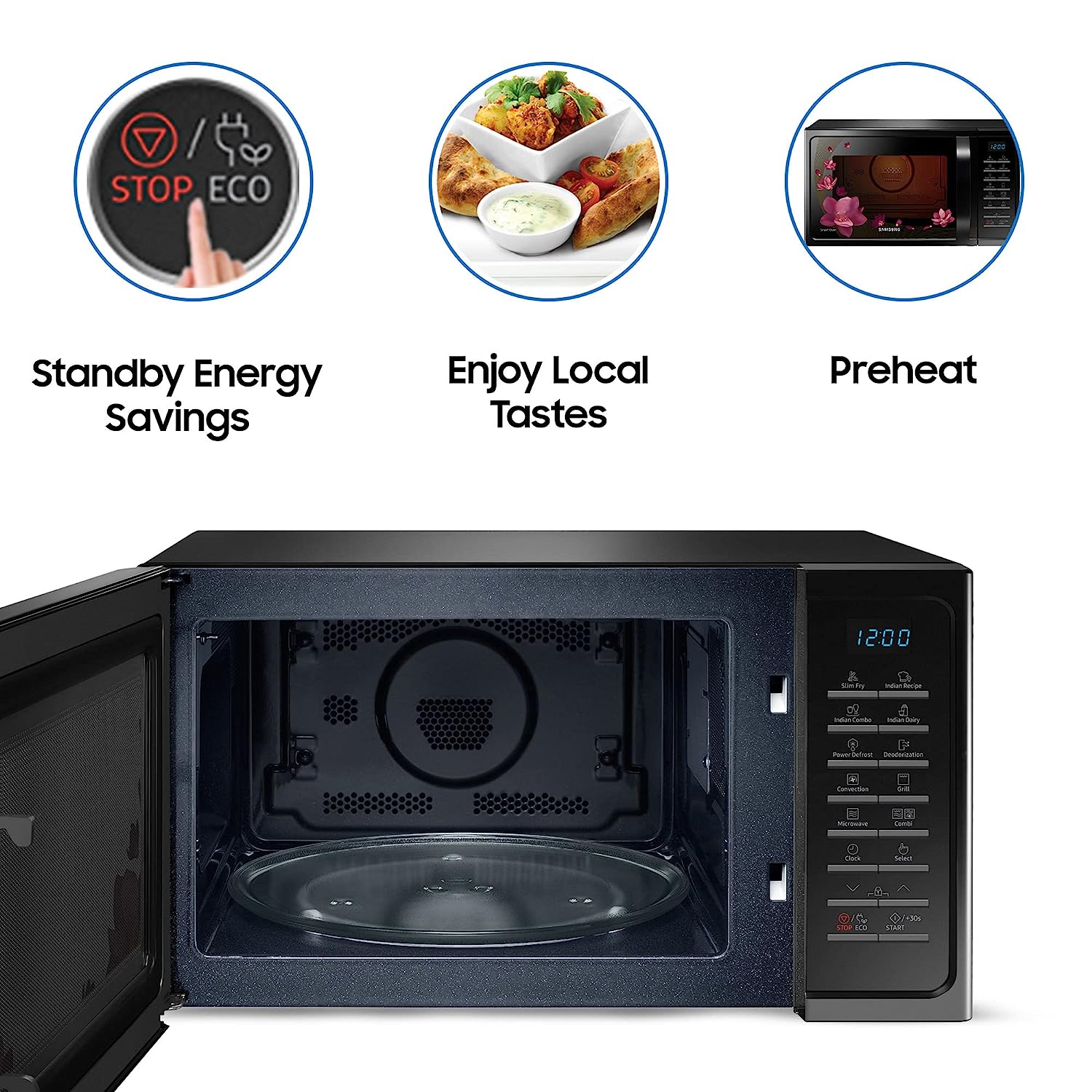 SAMSUNG 28L Convection Microwave Oven with Slim Fry Technology (Black) SAMSUNG 28L Convection Microwave Oven with Slim Fry Technology (Black)_12