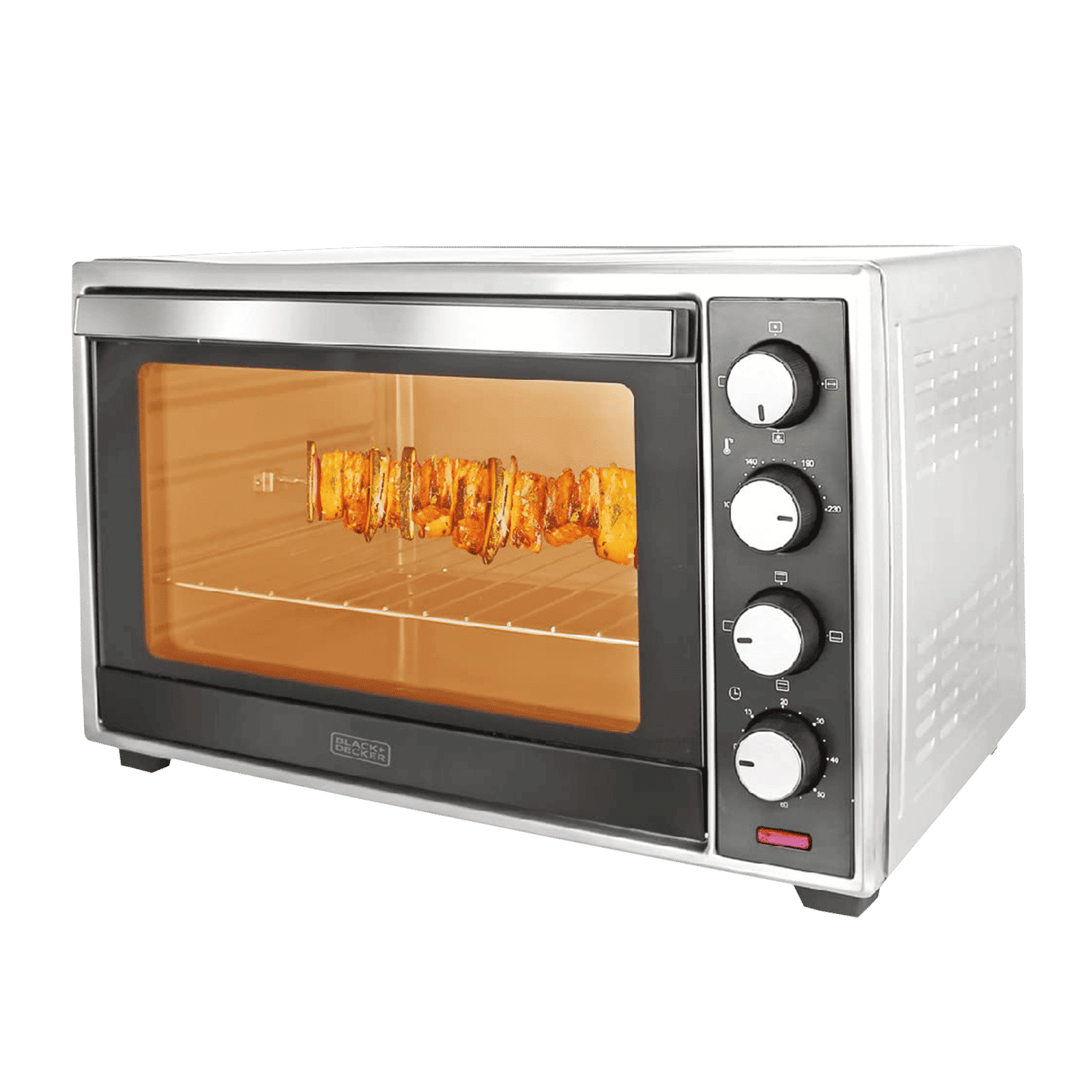 BLACK+DECKER 60L Oven Toaster Grill with Rotisserie & Convection Function (Silver/Grey)_1