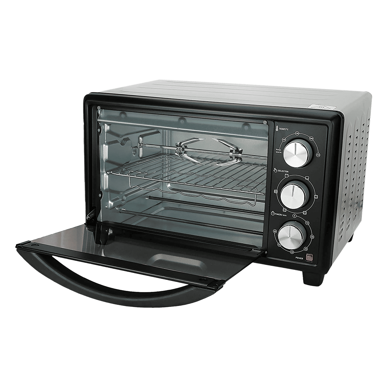 Tefal Delicio 24L Oven Toaster Grill with Motorized Rotisserie (Black/Silver)_4