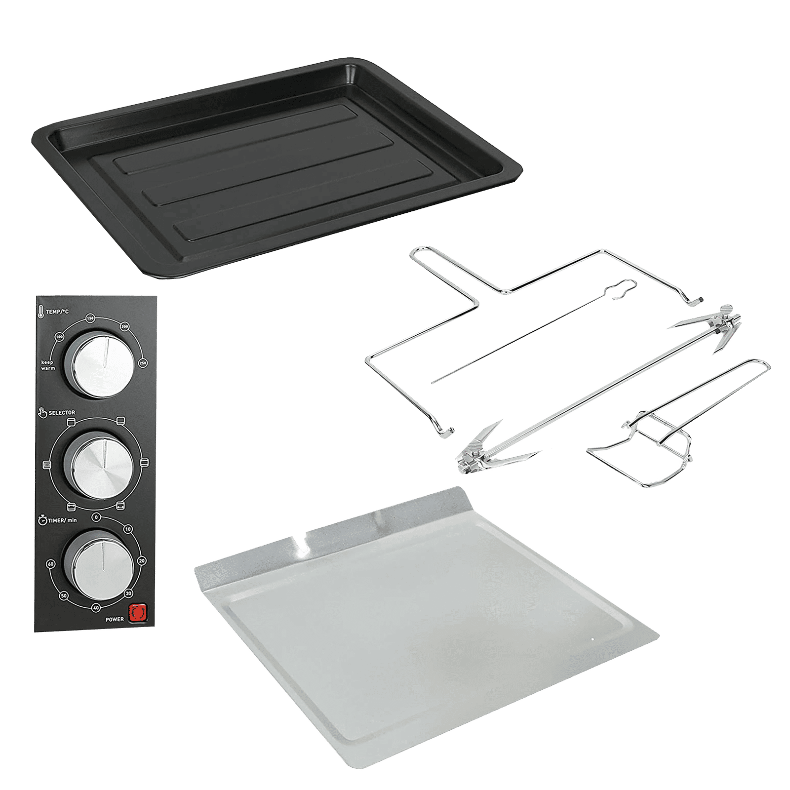 Tefal Delicio 24L Oven Toaster Grill with Motorized Rotisserie (Black/Silver)_5