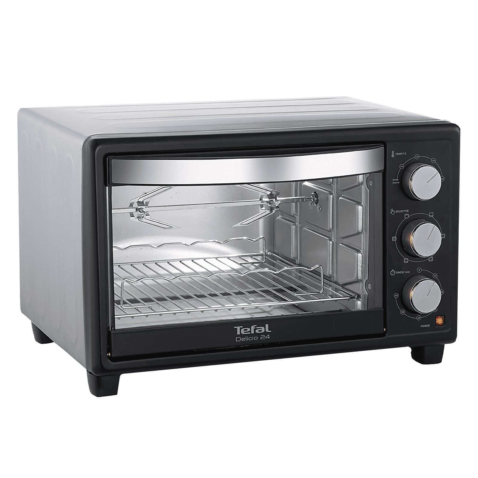 Tefal Delicio 24L Oven Toaster Grill with Motorized Rotisserie (Black/Silver)_6