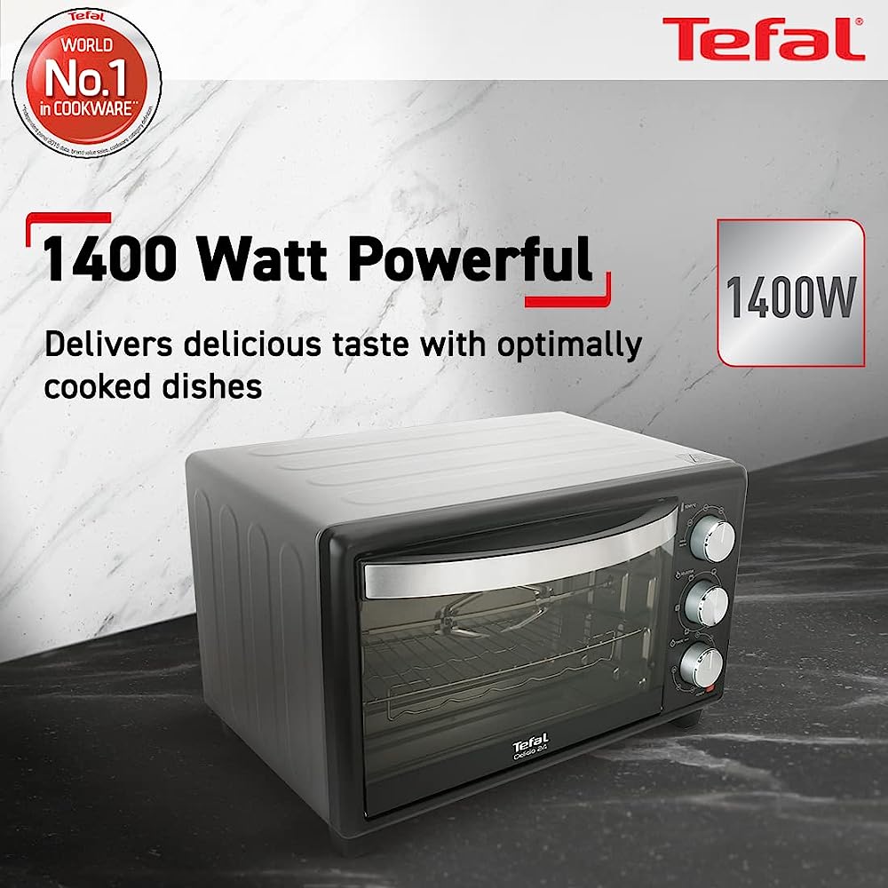 Tefal Delicio 24L Oven Toaster Grill with Motorized Rotisserie (Black/Silver)_8