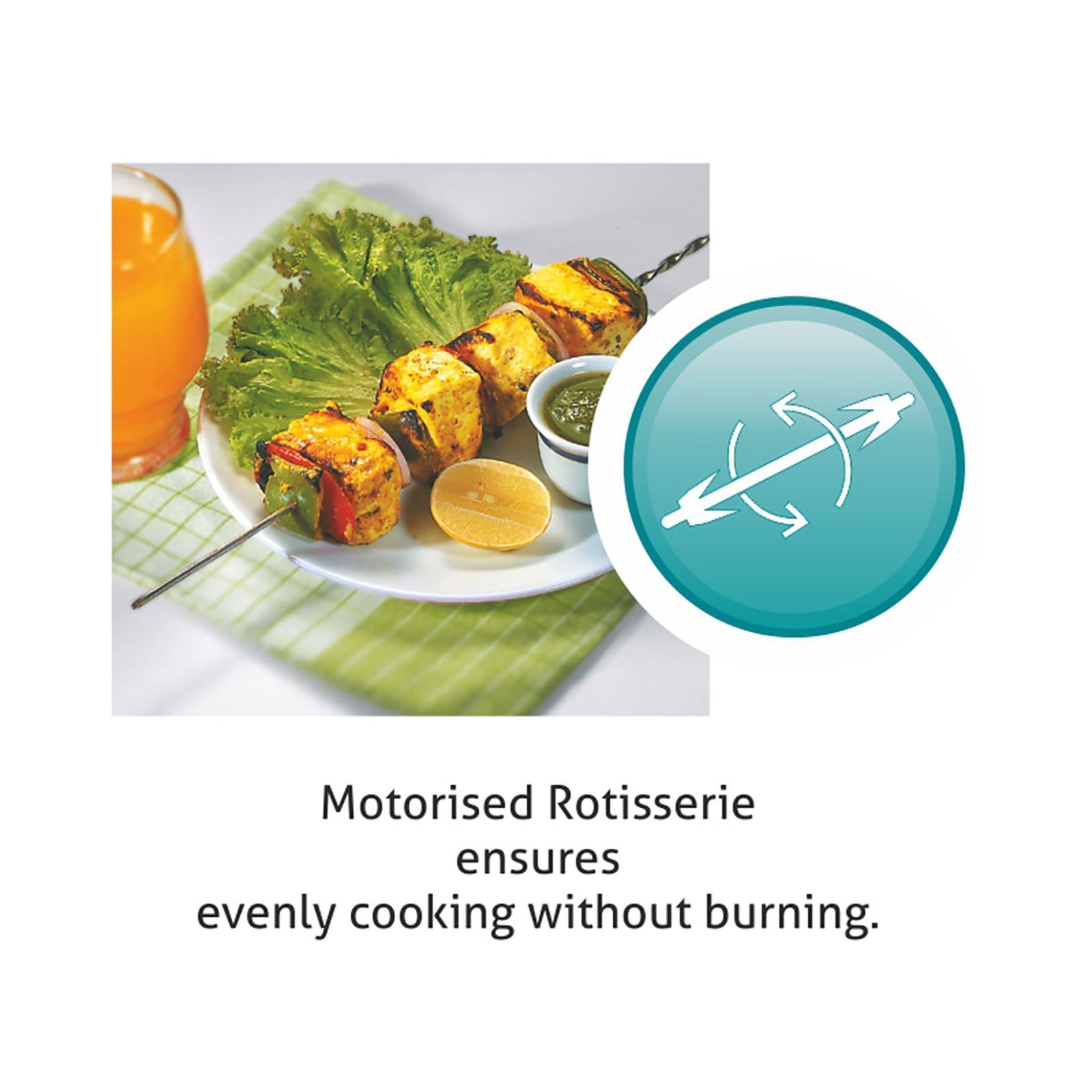 GLEN 80L Built-in Microwave with Turbo Convection Fan (BO-661MRT, Black) GLEN 80L Built-in Microwave with Turbo Convection Fan (BO-661MRT, Black)_7