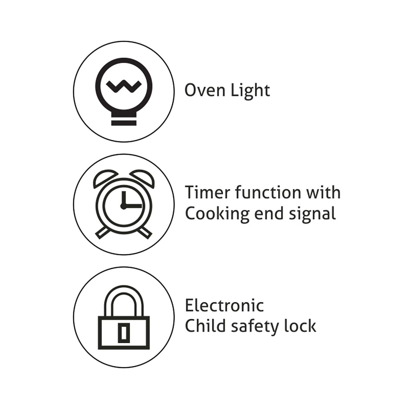 GLEN 80L Built-in Microwave with Turbo Convection Fan (BO-661MRT, Black) GLEN 80L Built-in Microwave with Turbo Convection Fan (BO-661MRT, Black)_11