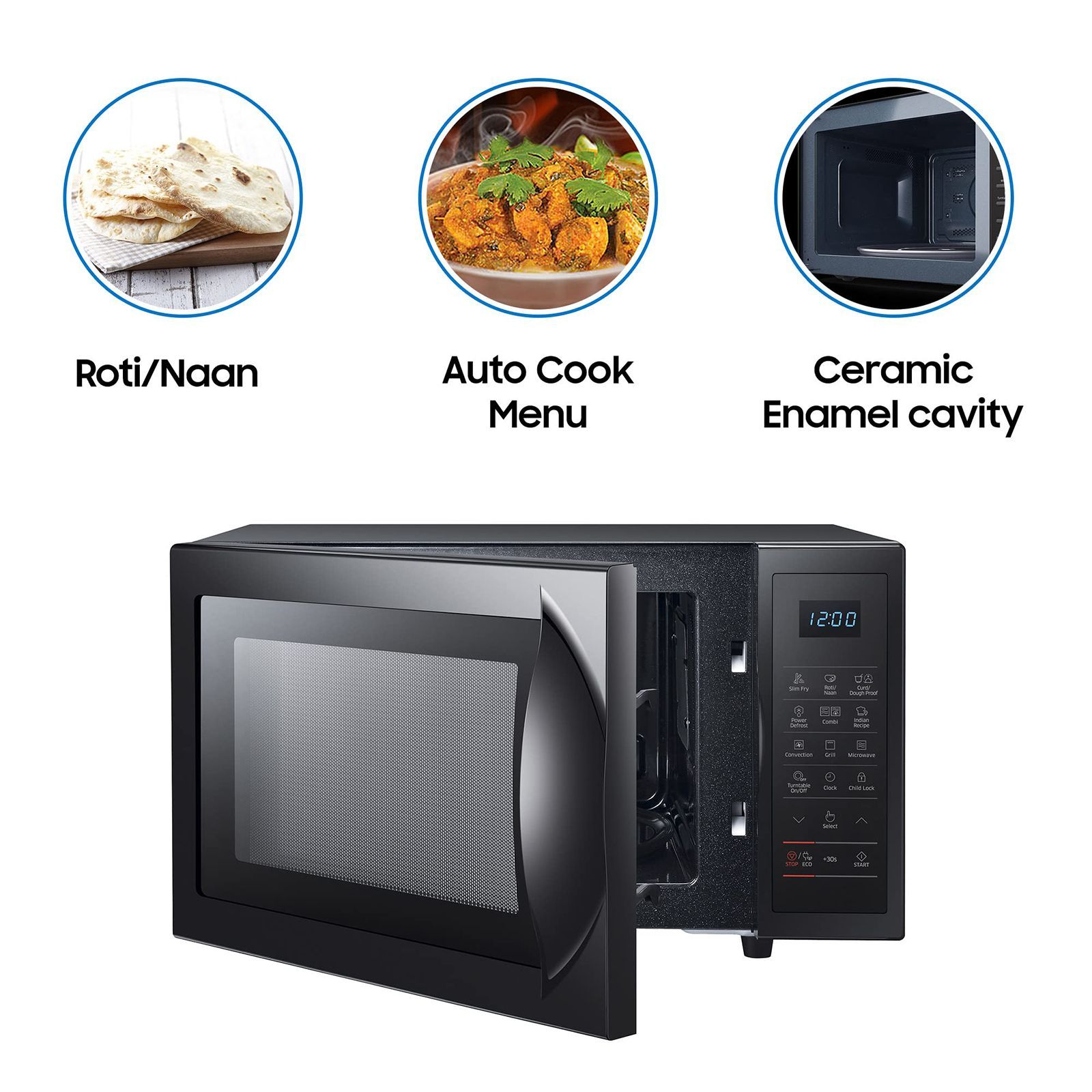SAMSUNG 28L Convection Microwave Oven with Quartz Convection Heater (Black)_12