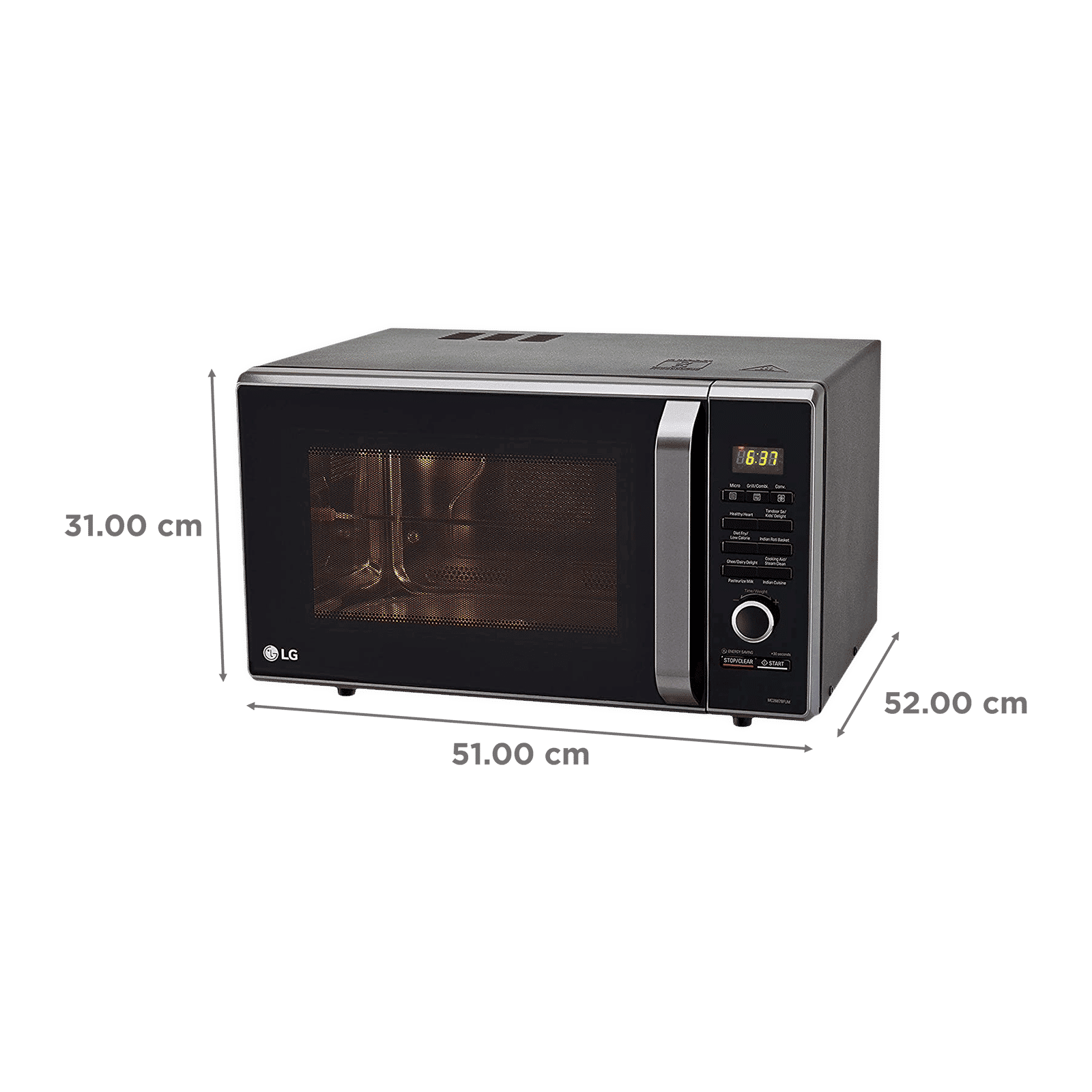 LG 28L Convection Microwave Oven with Intellowave Technology (MC2887BFUM, Black) LG 28L Convection Microwave Oven with Intellowave Technology (MC2887BFUM, Black)_2