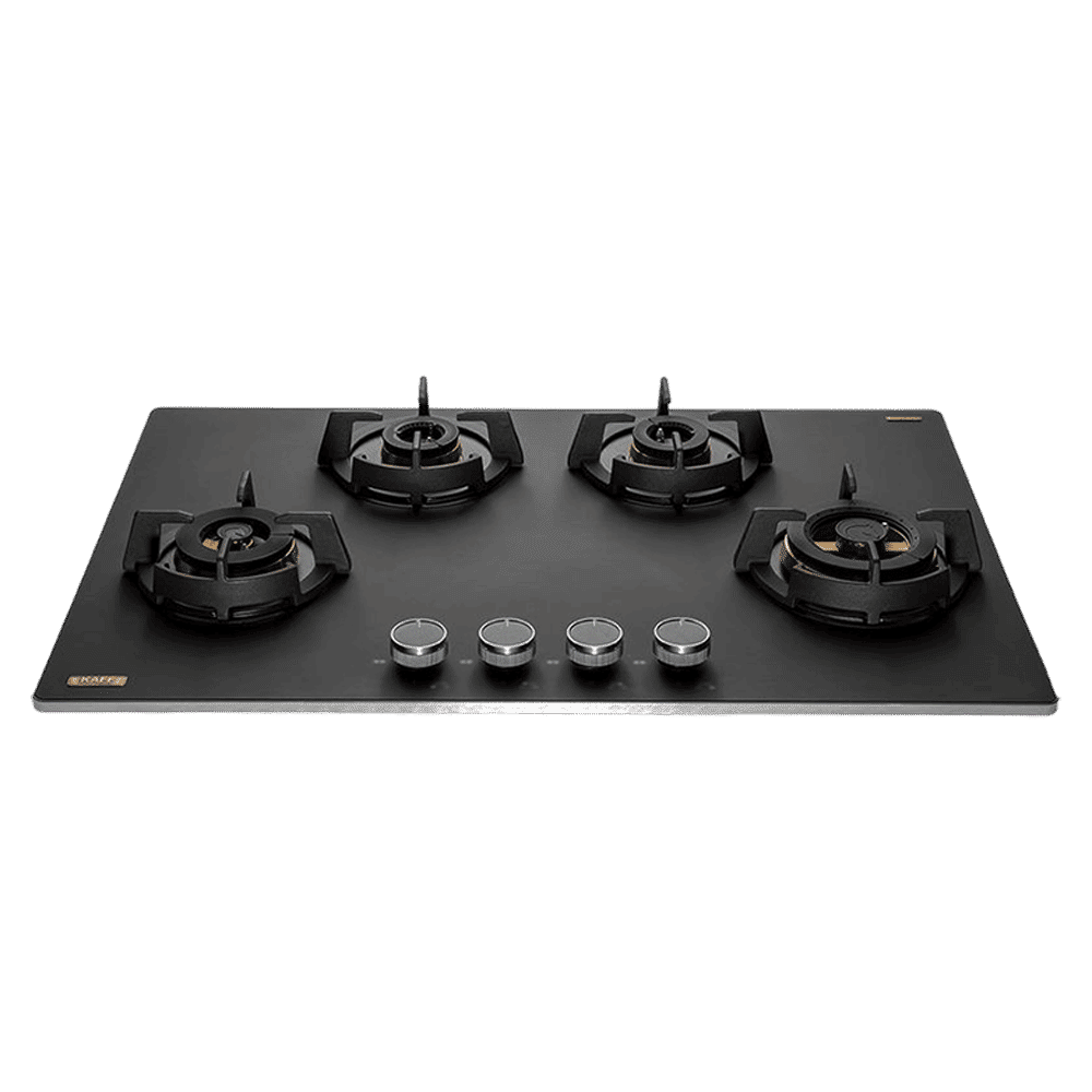 KAFF MSM 804 Toughened Glass Top 4 Burner Automatic Hob (Flame Failure Device, Black)_1