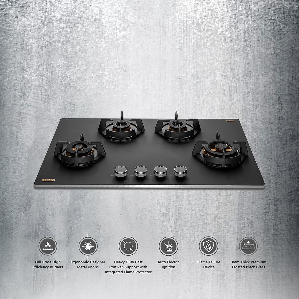 KAFF MSM 804 Toughened Glass Top 4 Burner Automatic Hob (Flame Failure Device, Black)_15