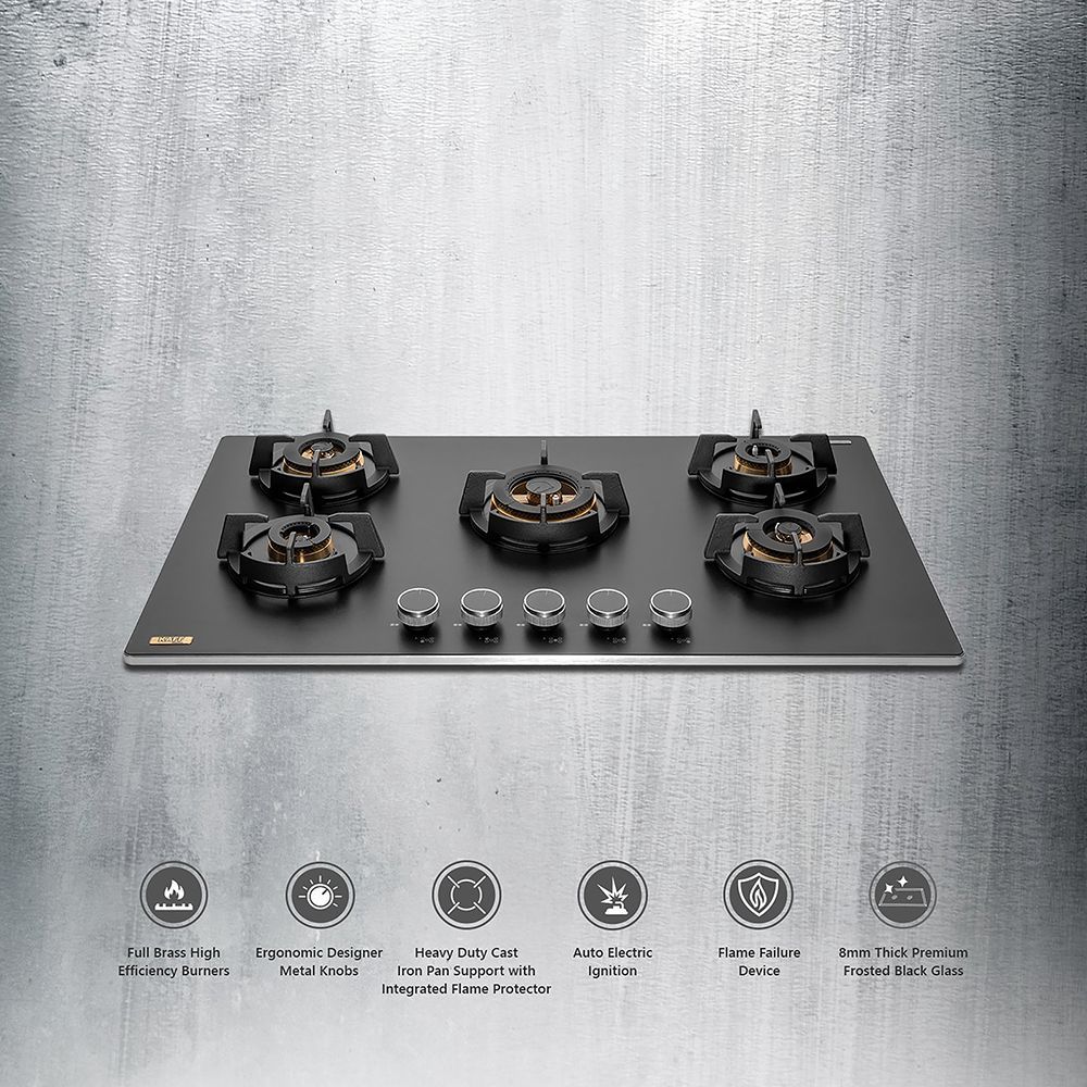 KAFF MSM 865 Glass Top 5 Burner Automatic Hob (Flame Failure Device, Black)_17