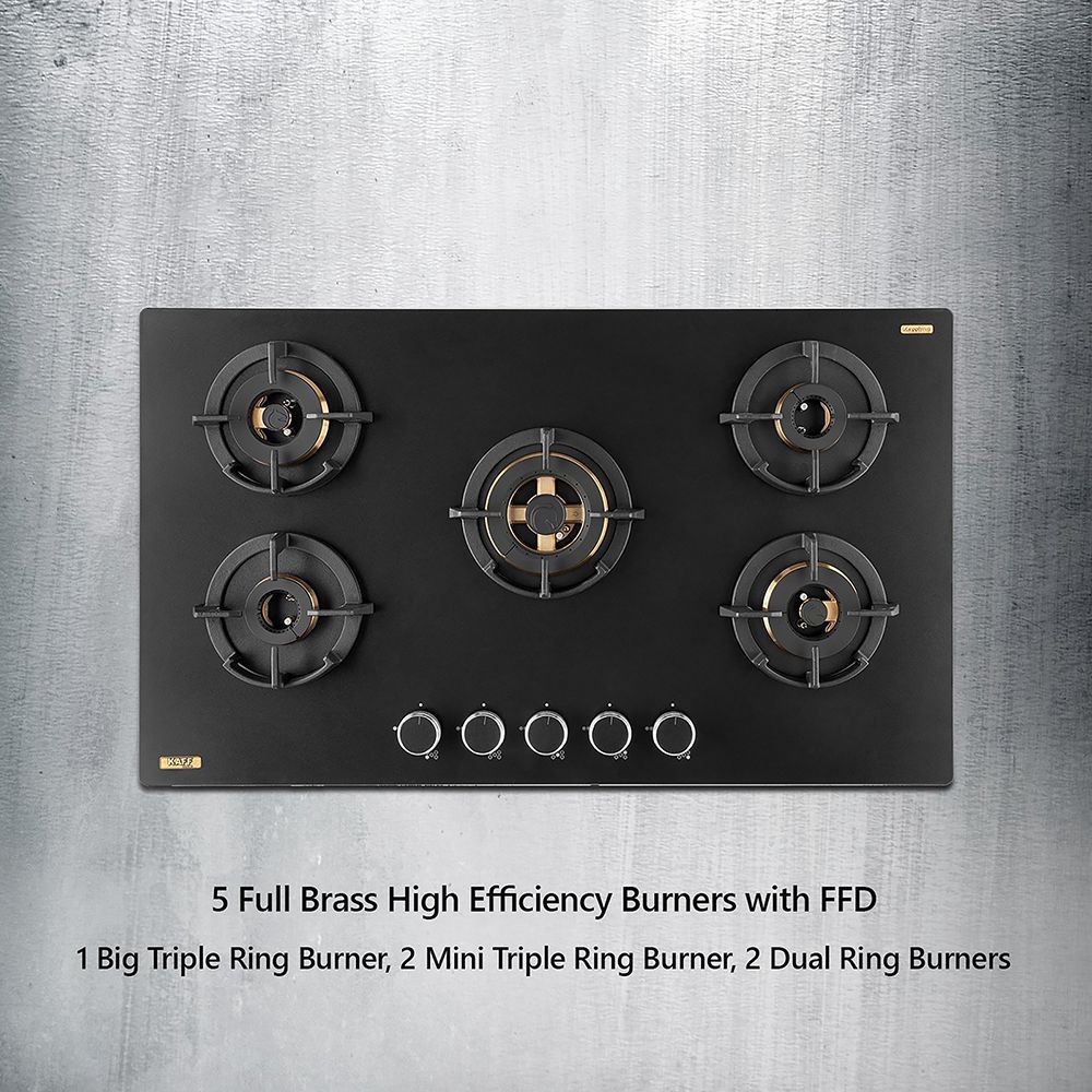 KAFF MSM 865 Glass Top 5 Burner Automatic Hob (Flame Failure Device, Black)_18