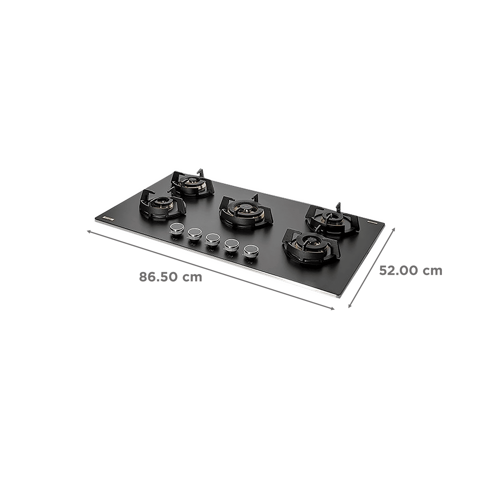 KAFF MSM 865 Glass Top 5 Burner Automatic Hob (Flame Failure Device, Black)_2