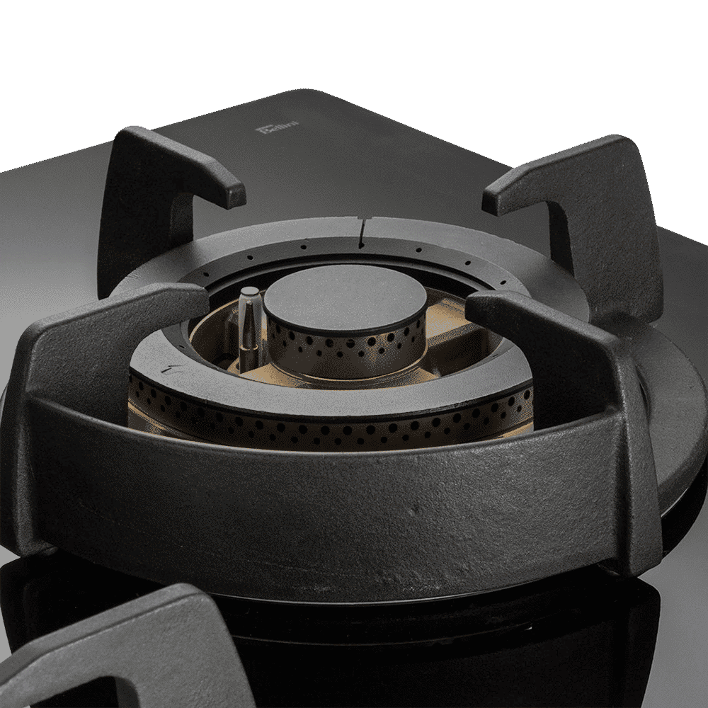 KAFF Bellini Tempered Glass Top 3 Burner Automatic Electric Hob (Flame Failure Device, Black)_4