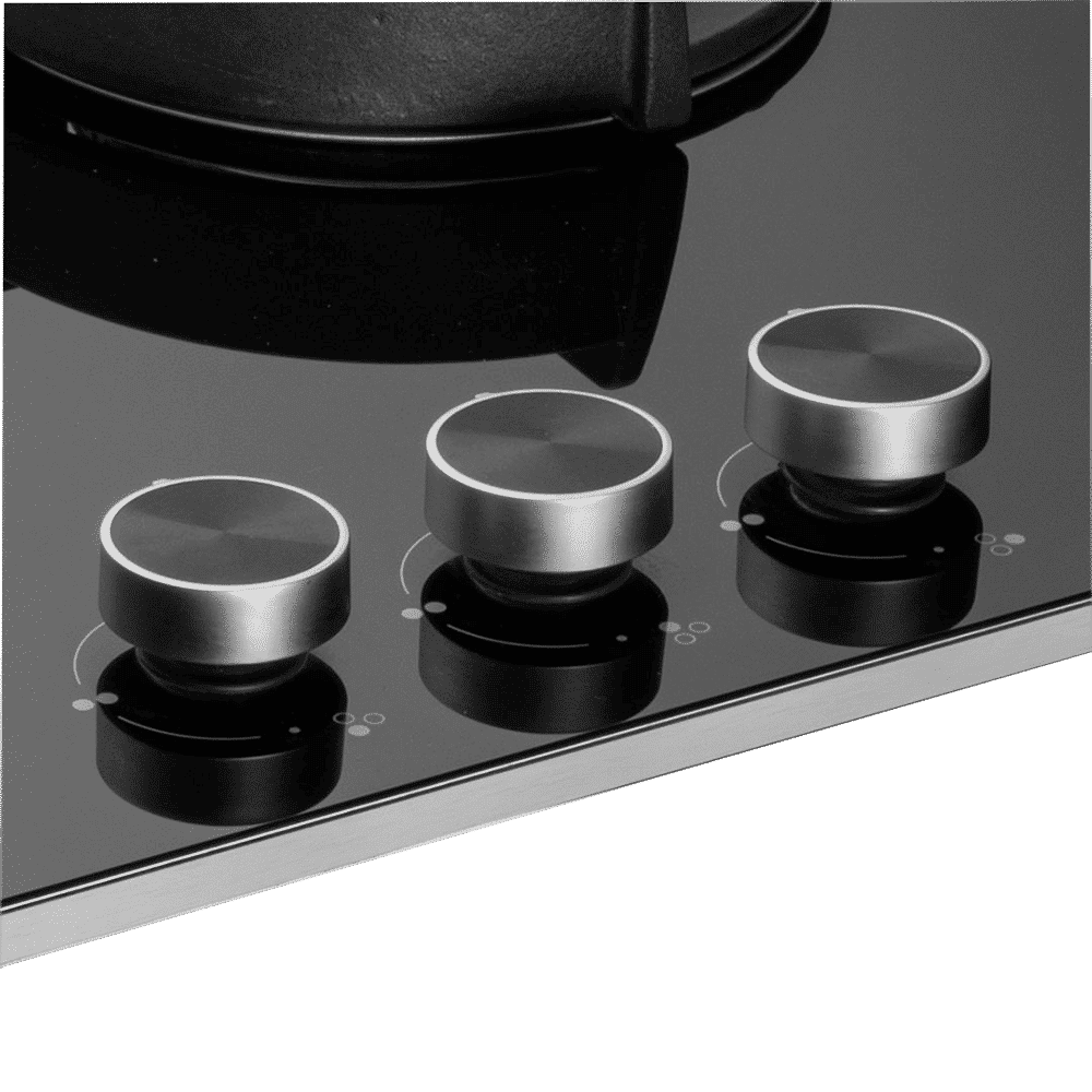 KAFF Bellini Tempered Glass Top 3 Burner Automatic Electric Hob (Flame Failure Device, Black)_5