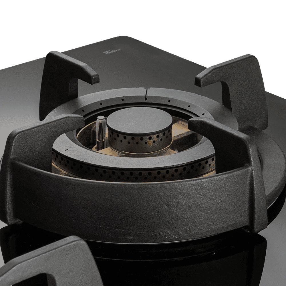 KAFF Bellini Tempered Glass Top 3 Burner Automatic Electric Hob (Flame Failure Device, Black)_4